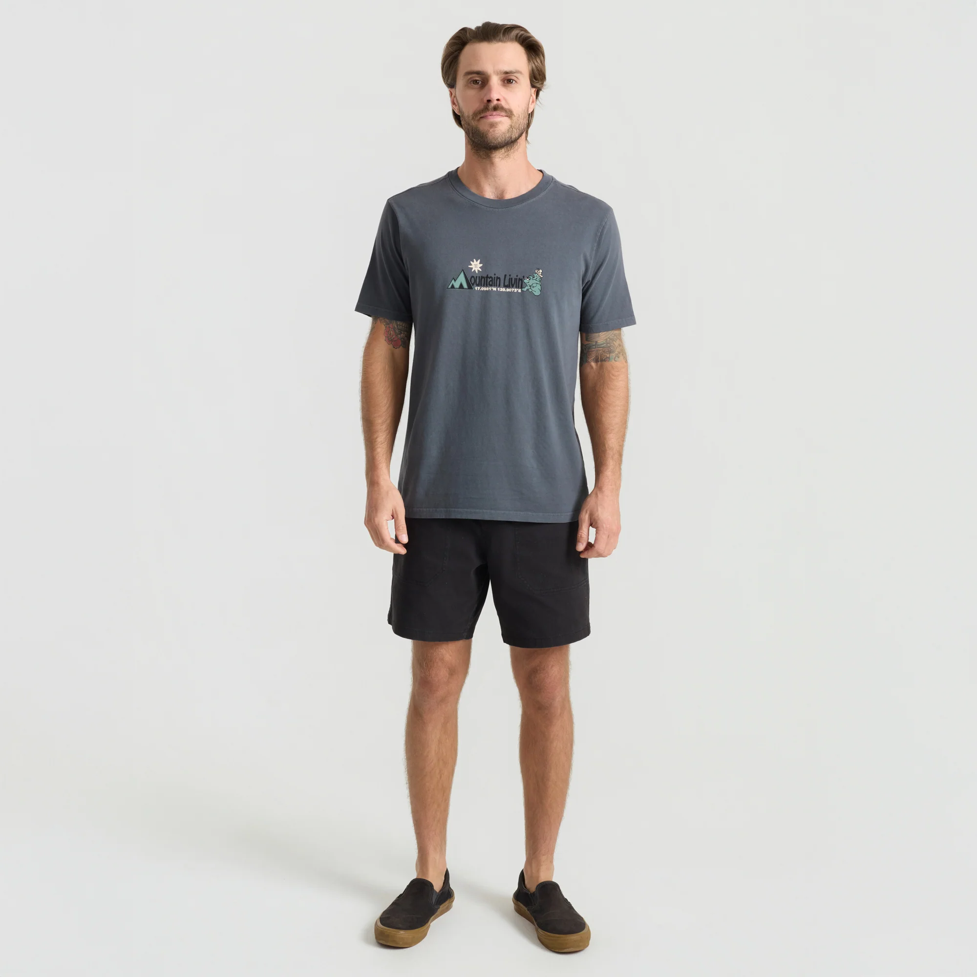 Mountain Livin Premium Tee - Charcoal - Image 6