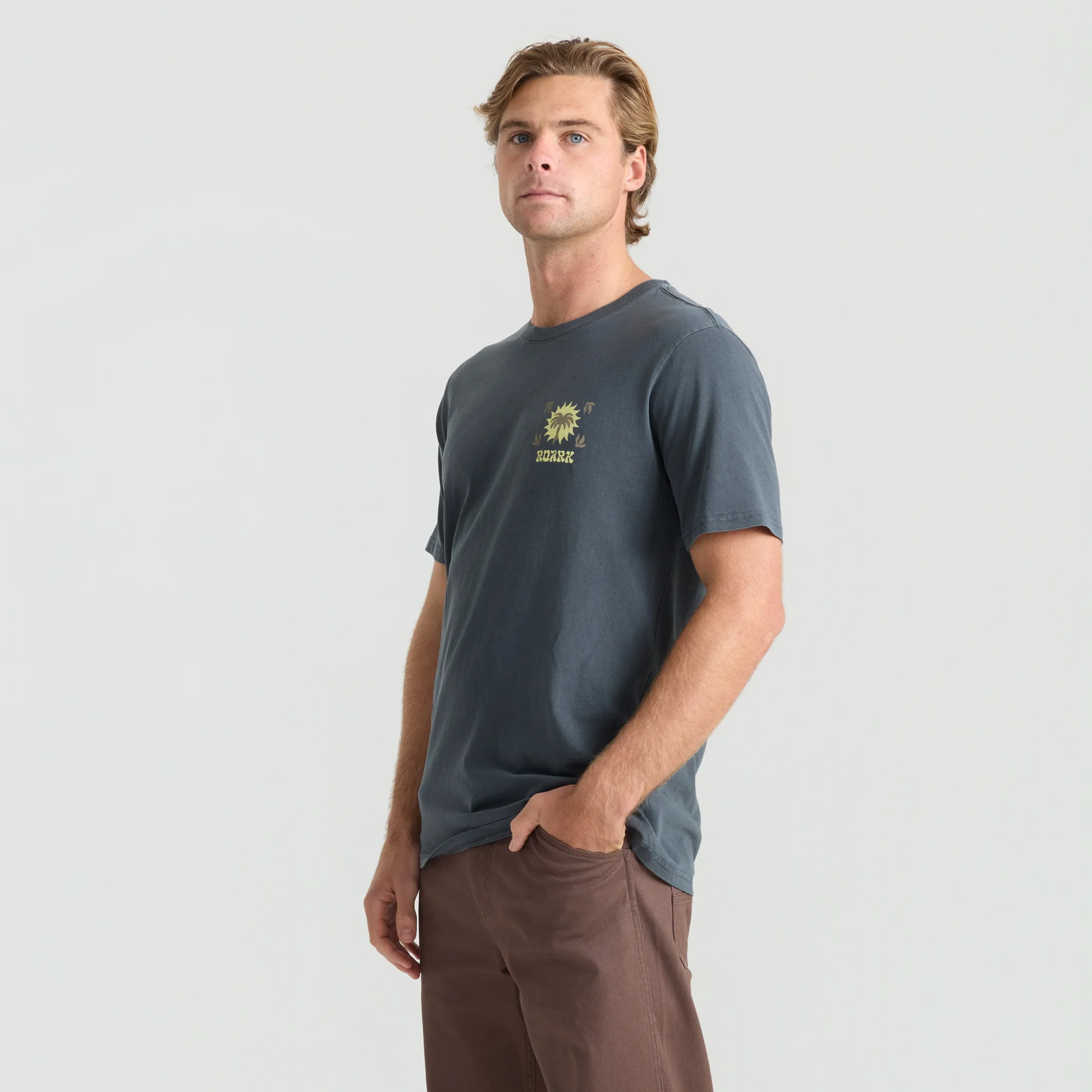 Palm Premium Tee - Charcoal - Image 6