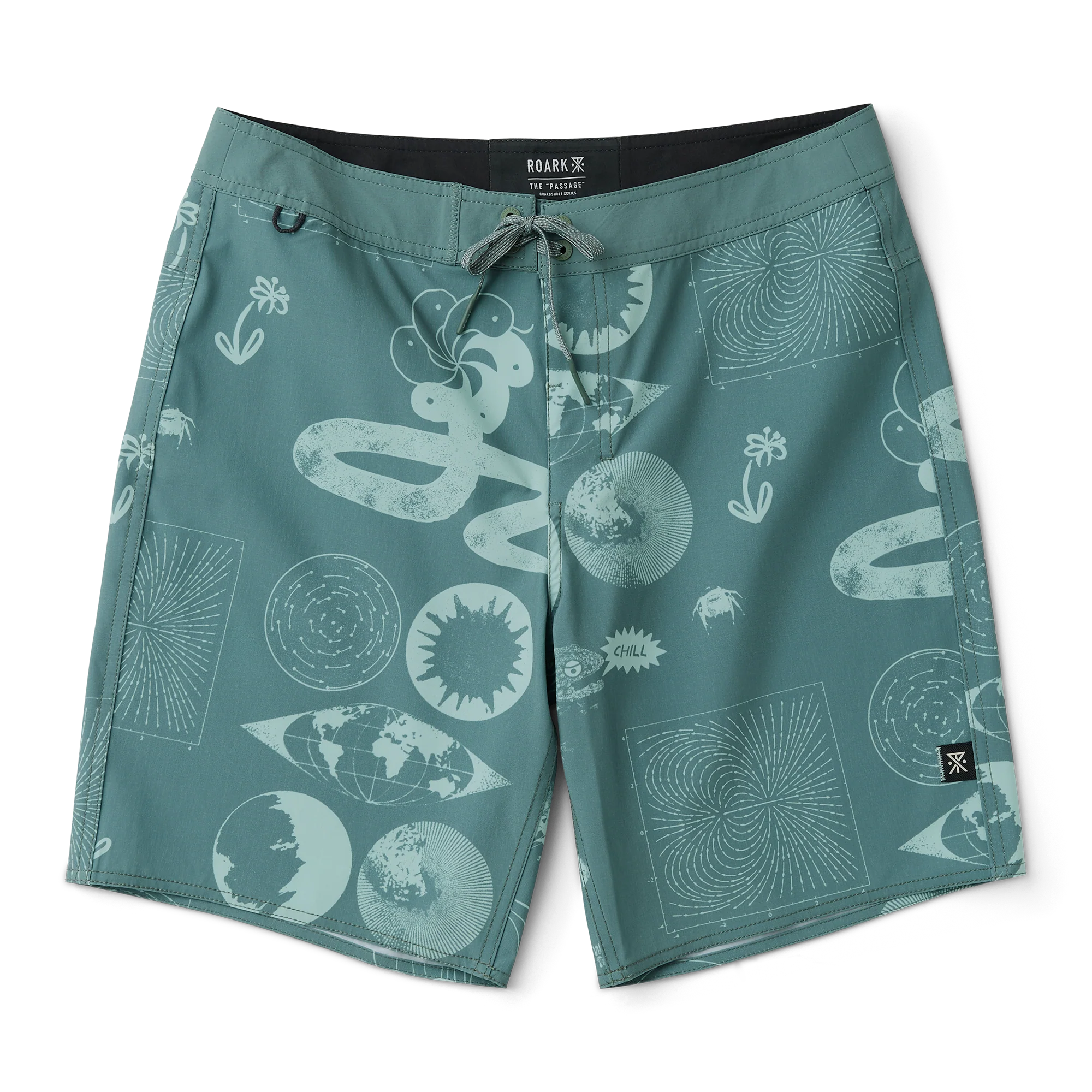 Passage Boardshorts - Slate Green