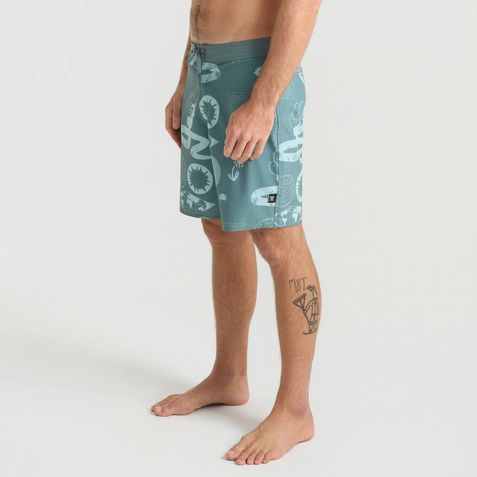 Passage Boardshorts - Slate Green - Image 3