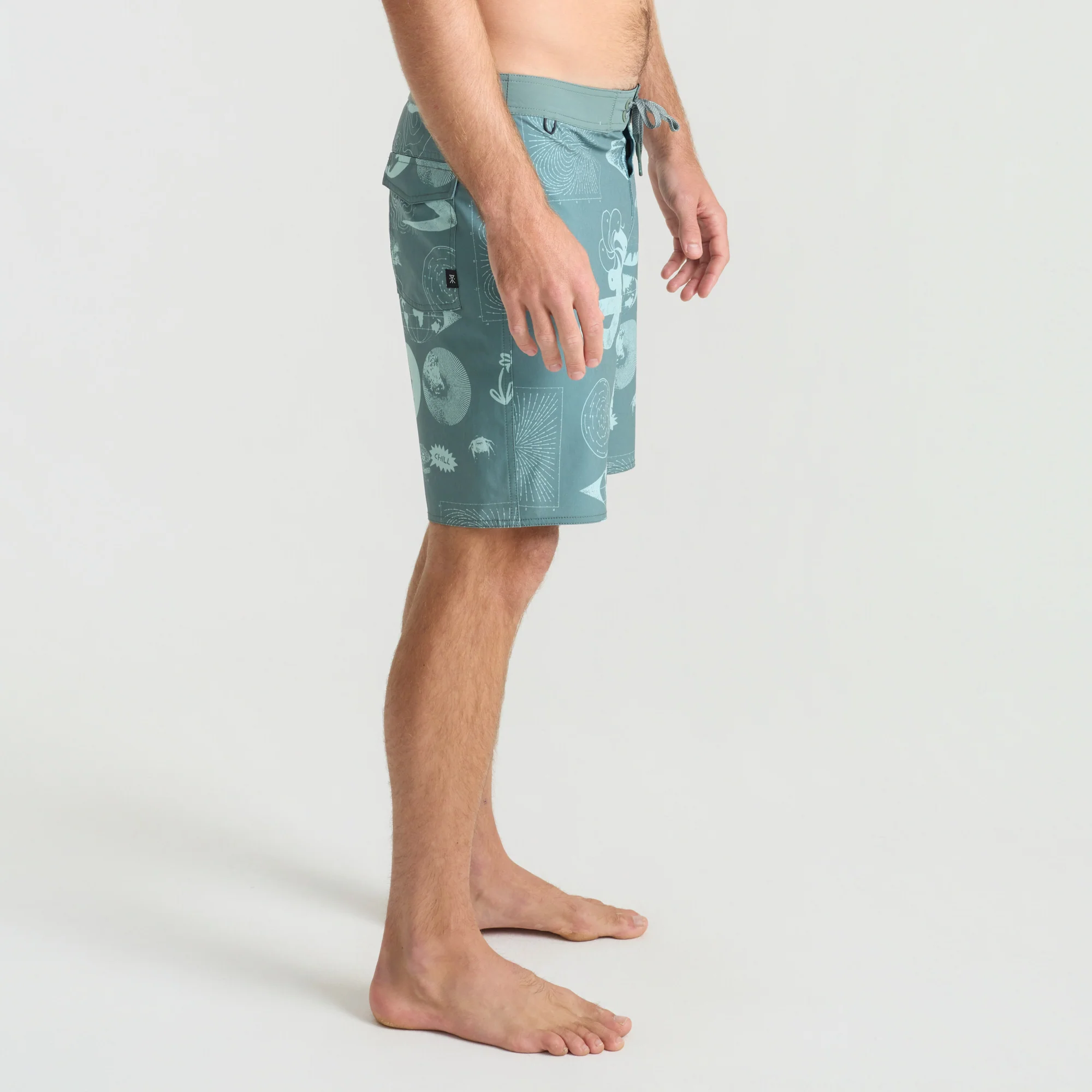 Passage Boardshorts - Slate Green - Image 6