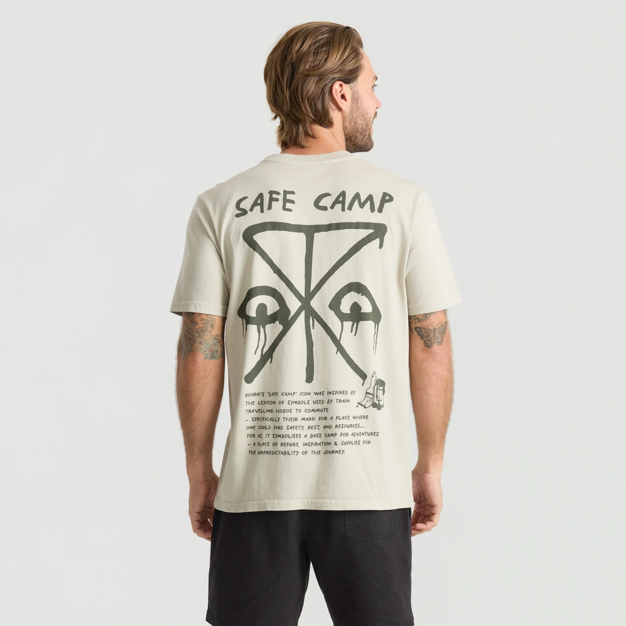 Safecamp Premium Tee - Fossil - Image 4