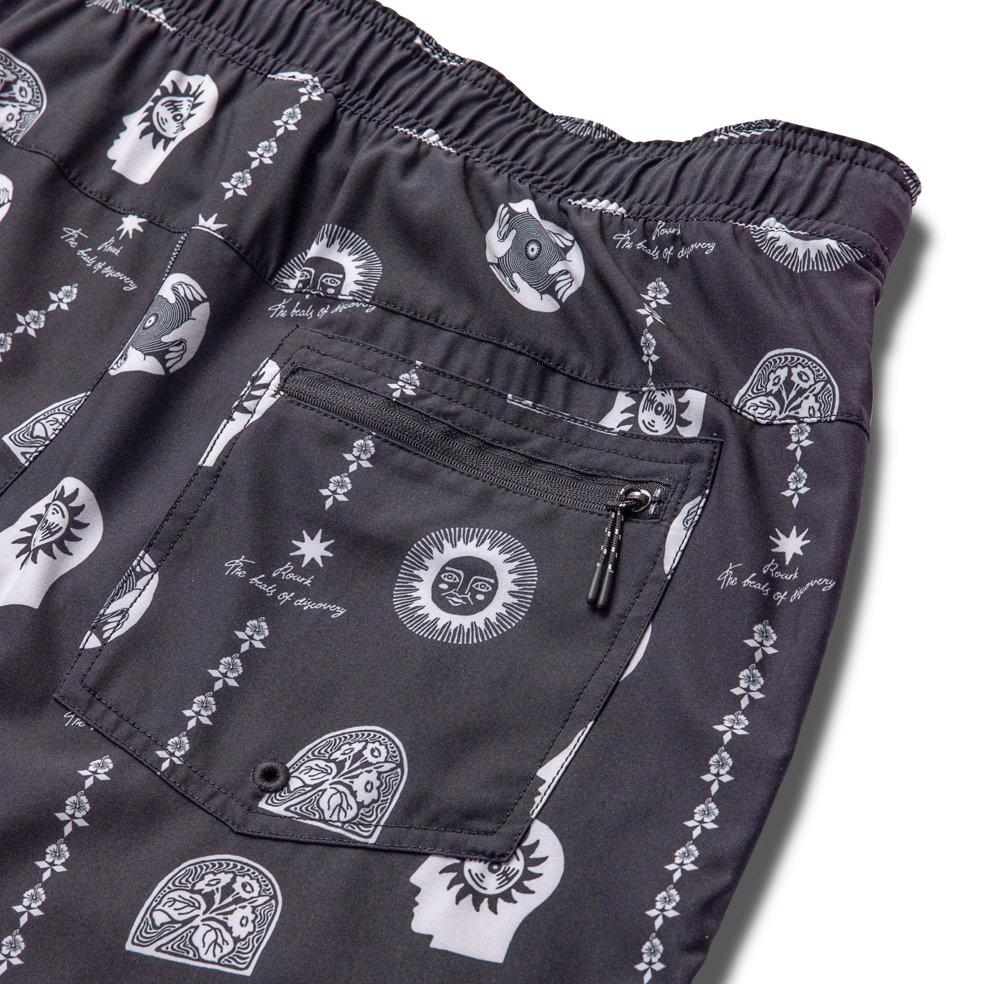 Serrano 7" Active Stretch Shorts - Black Print - Image 12