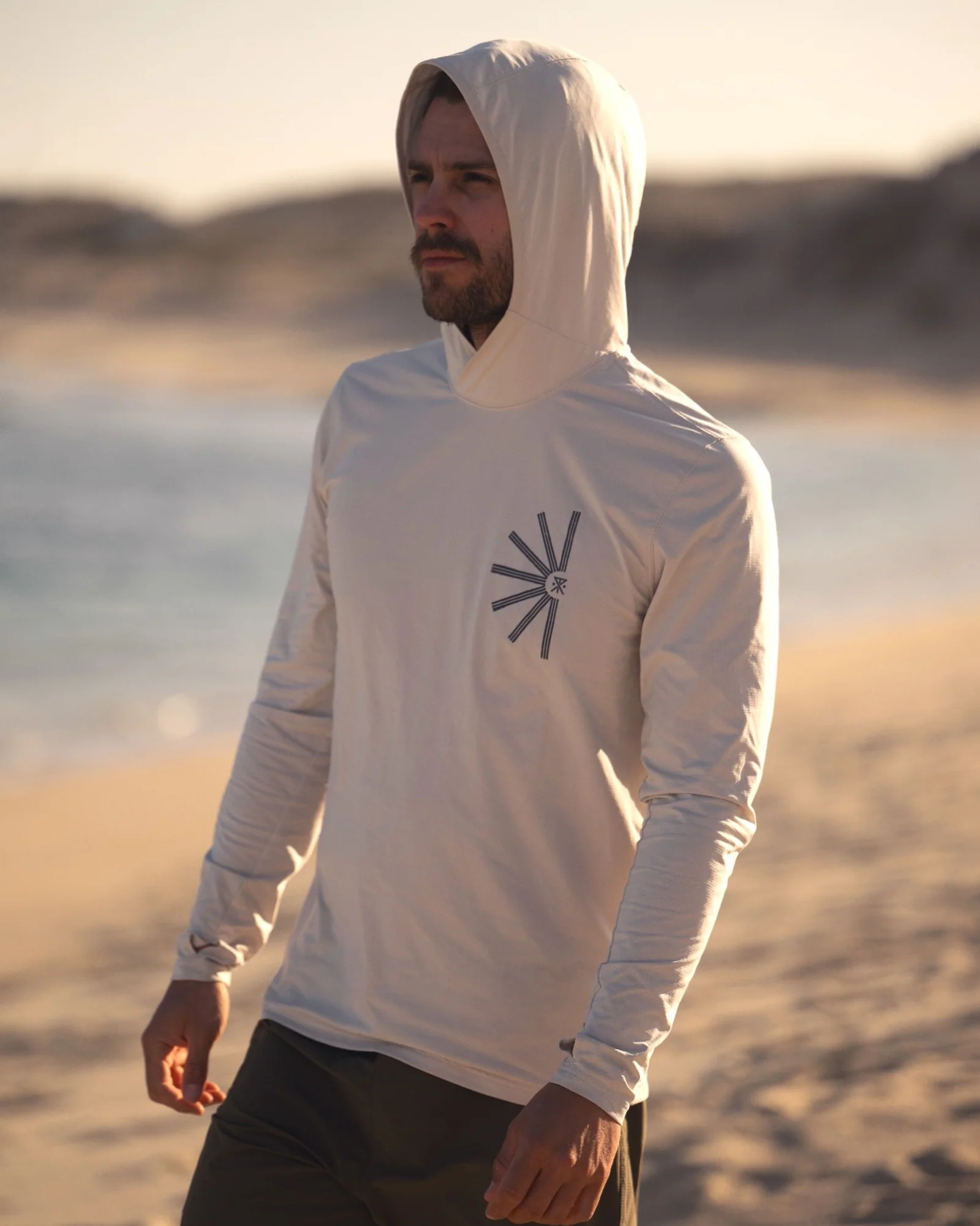 Venture UPF Hoodie - Off White - Image 4