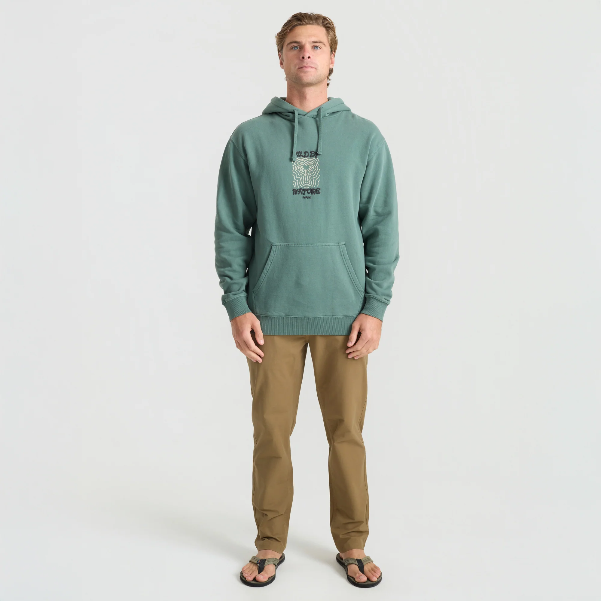 Wild By Nature Hoodie  - Slate Green - Image 2