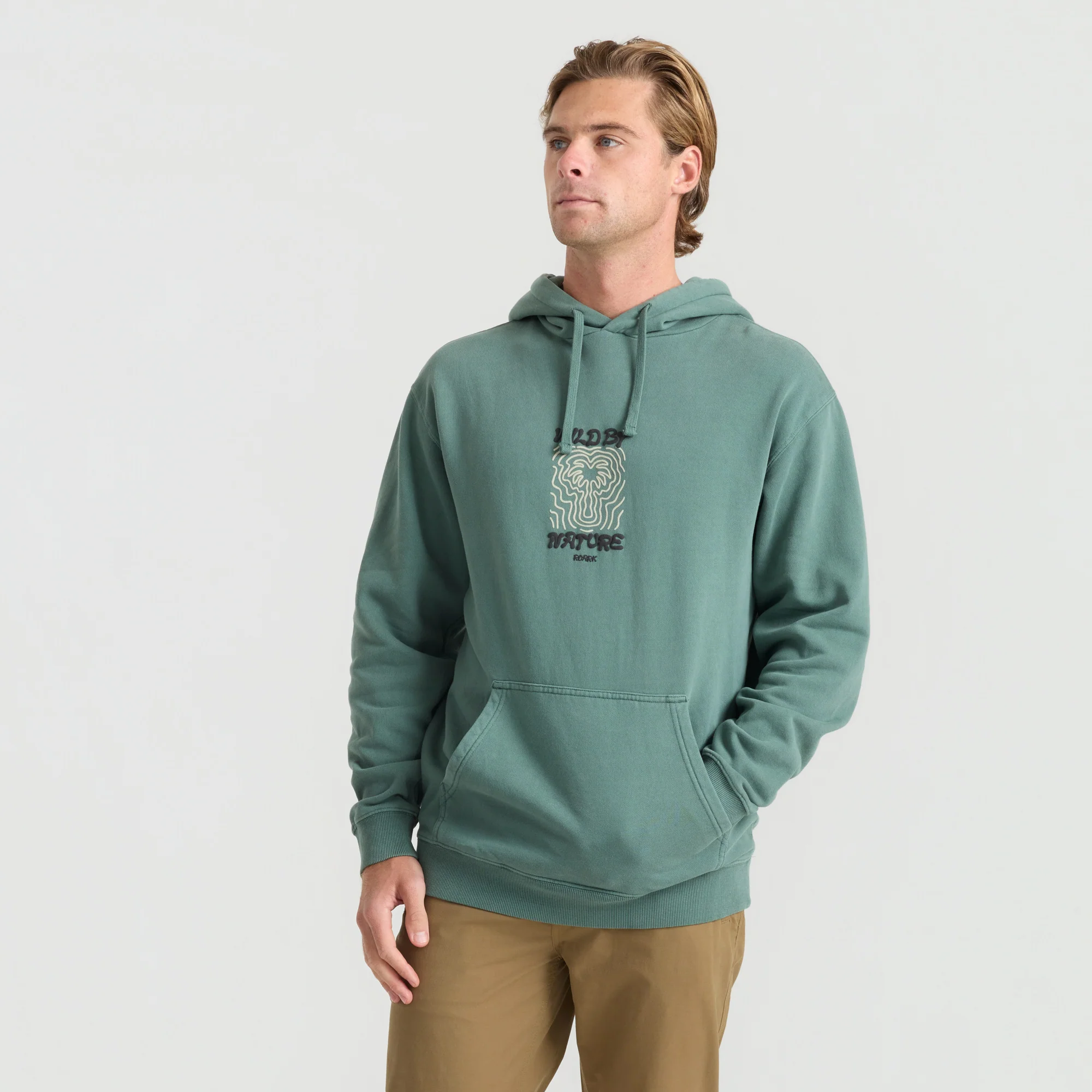 Wild By Nature Hoodie  - Slate Green - Image 3