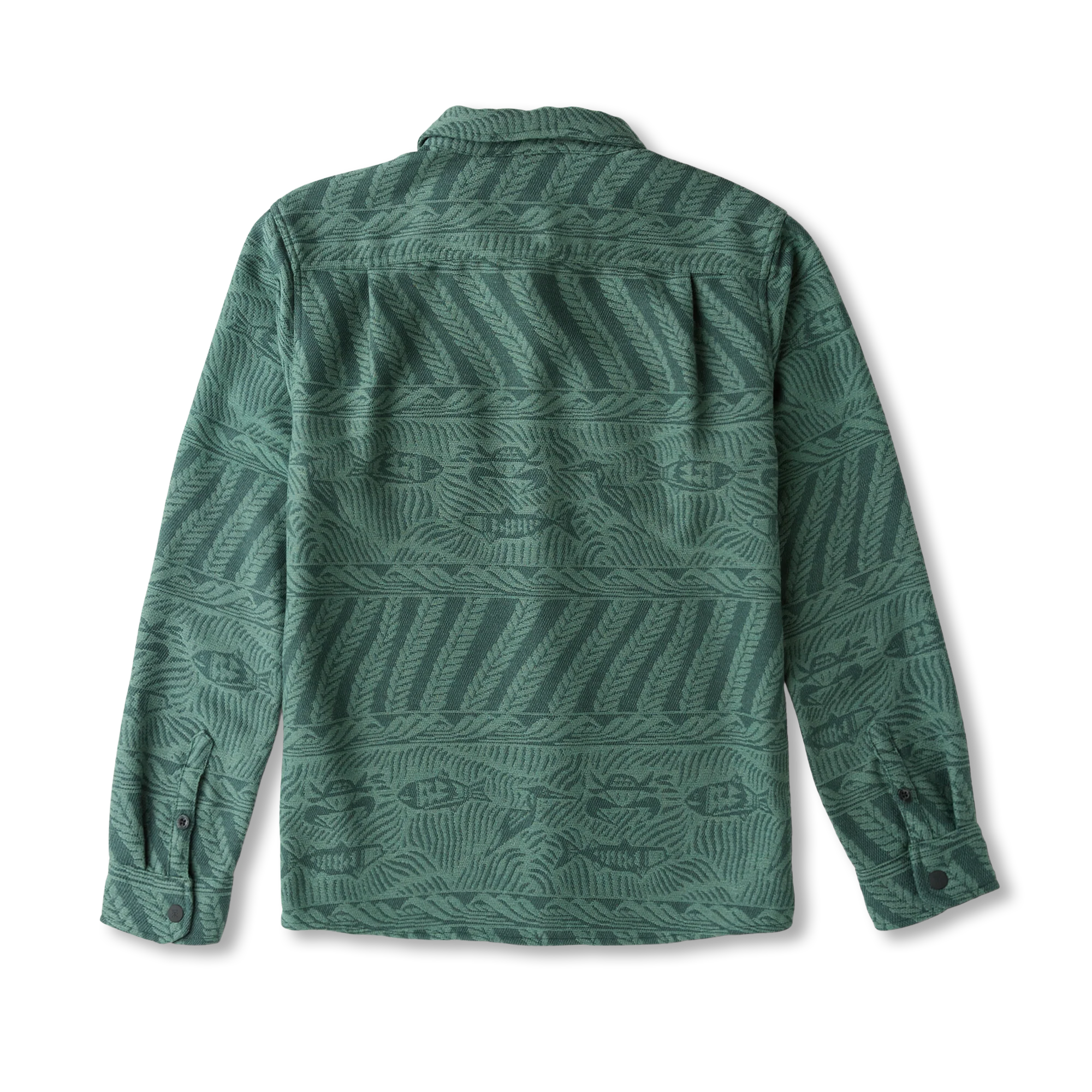 Nordsman Jacquard Long Sleeve Flannel - Dark Forest - Image 6