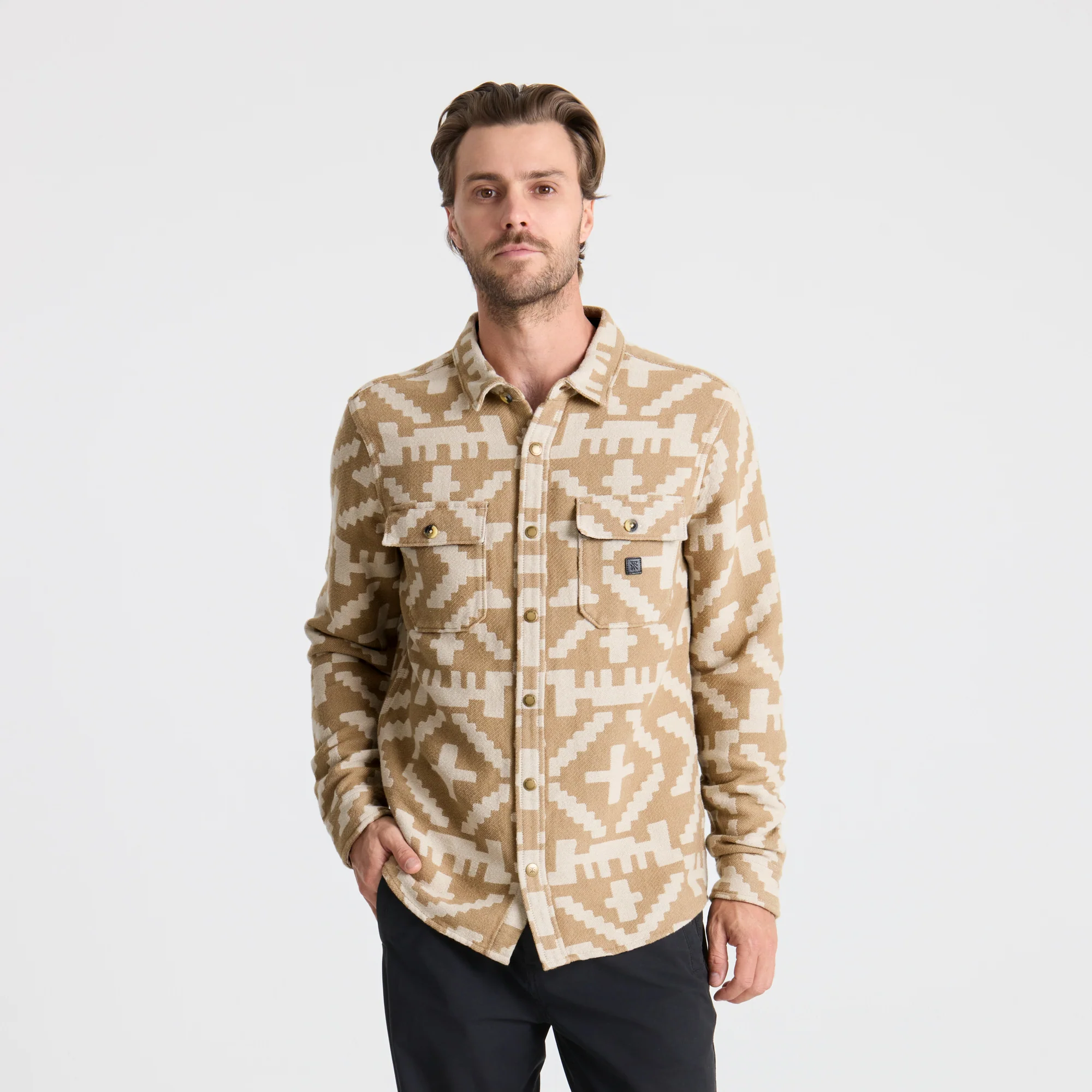 Nordsman Jacquard Flannel - Light Khaki - Image 2