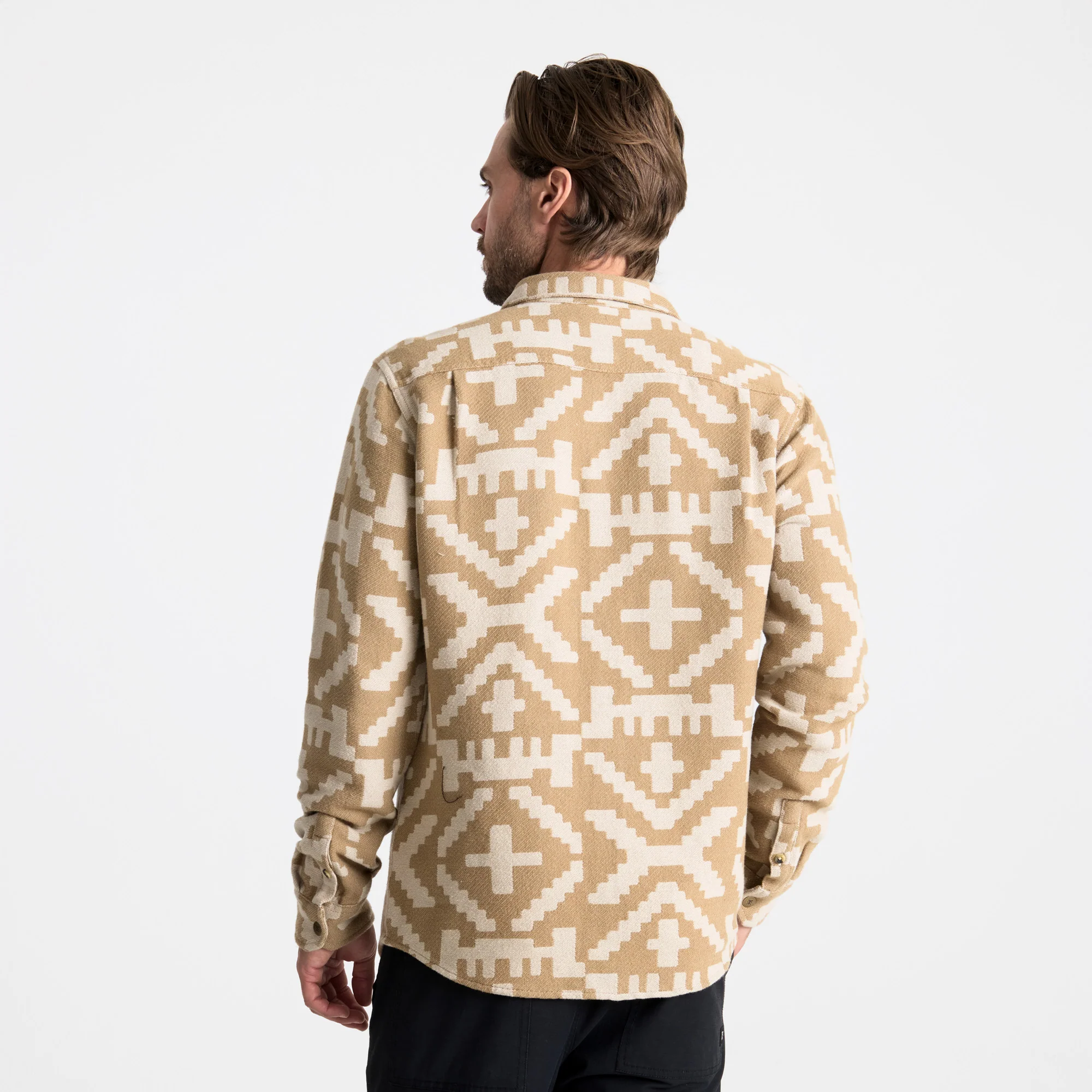 Nordsman Jacquard Flannel - Light Khaki - Image 5