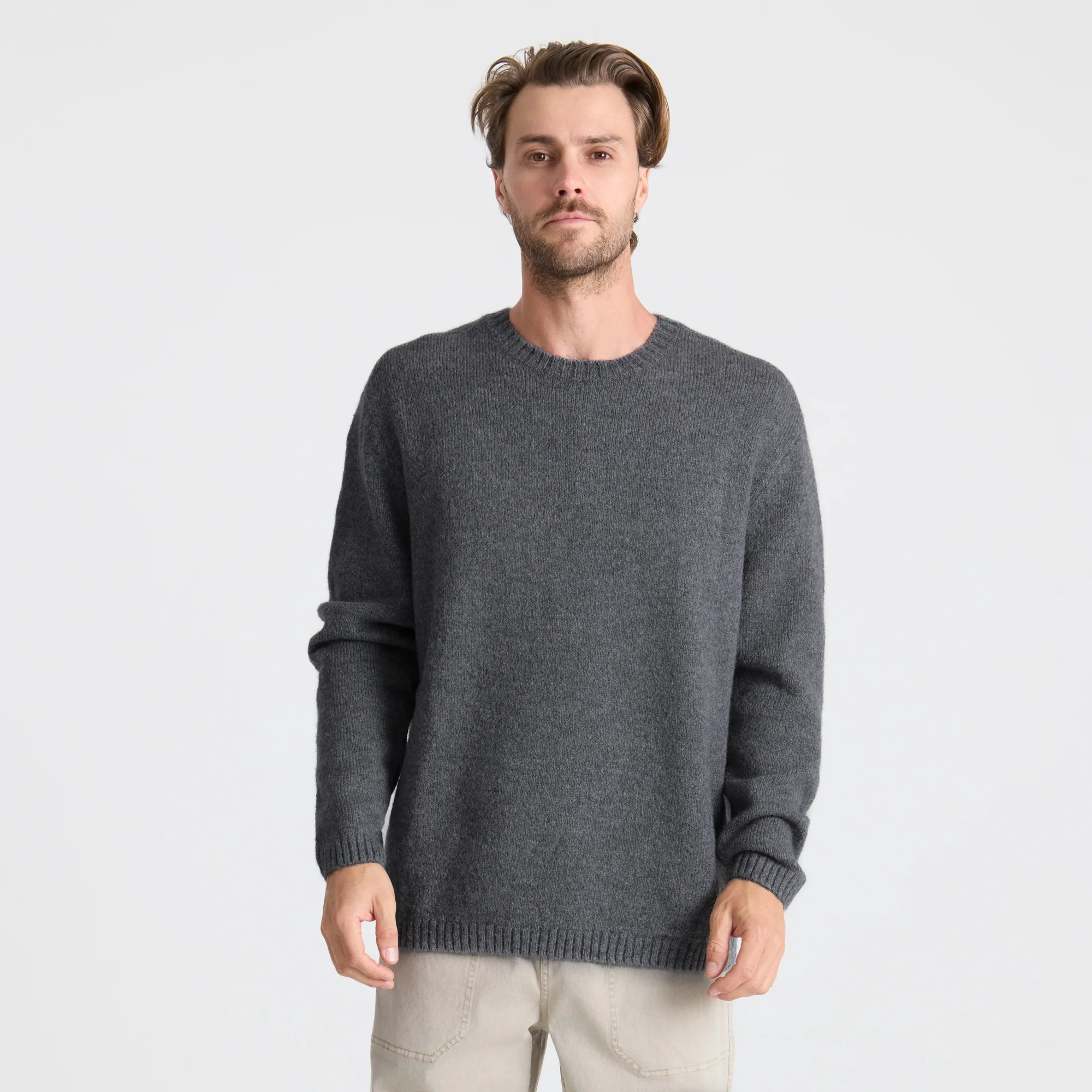 Nordsman Wool Sweater - Charcoal - Image 3