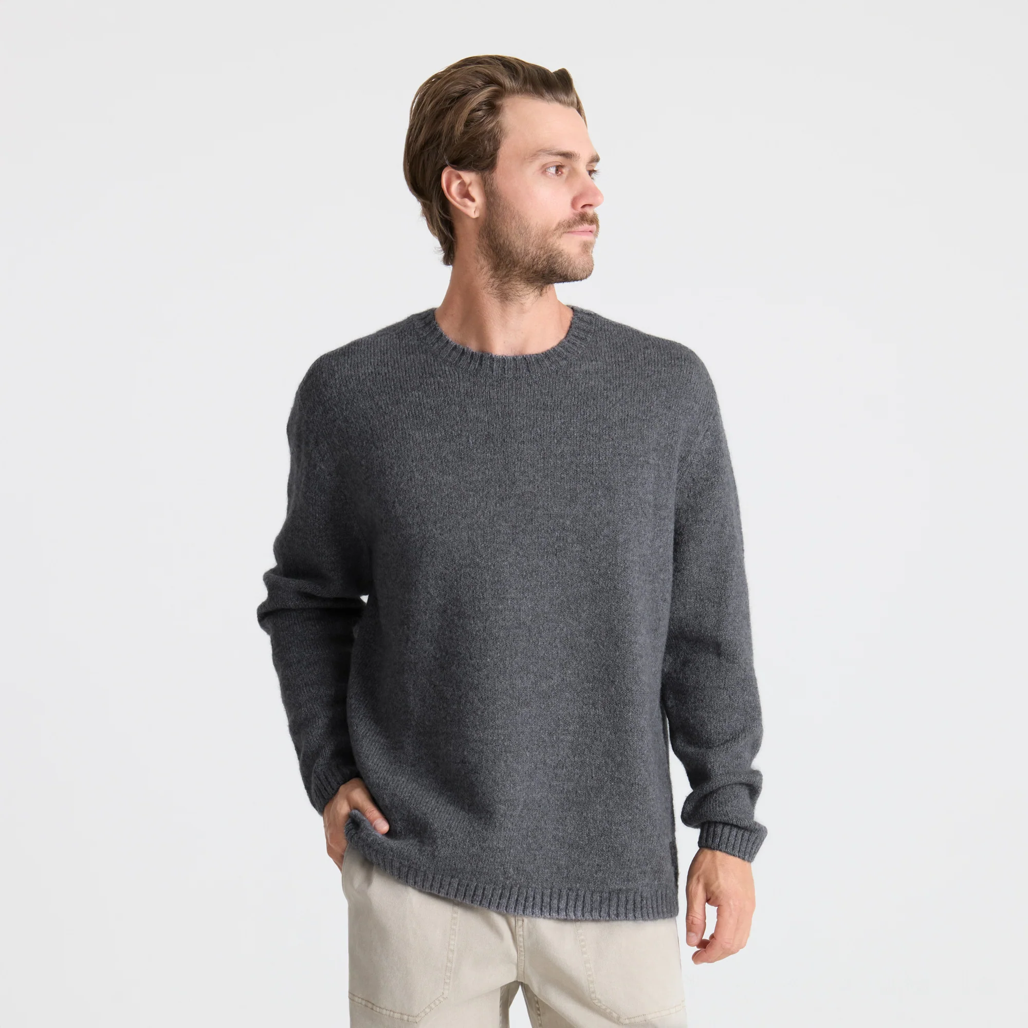 Nordsman Wool Sweater - Charcoal - Image 4