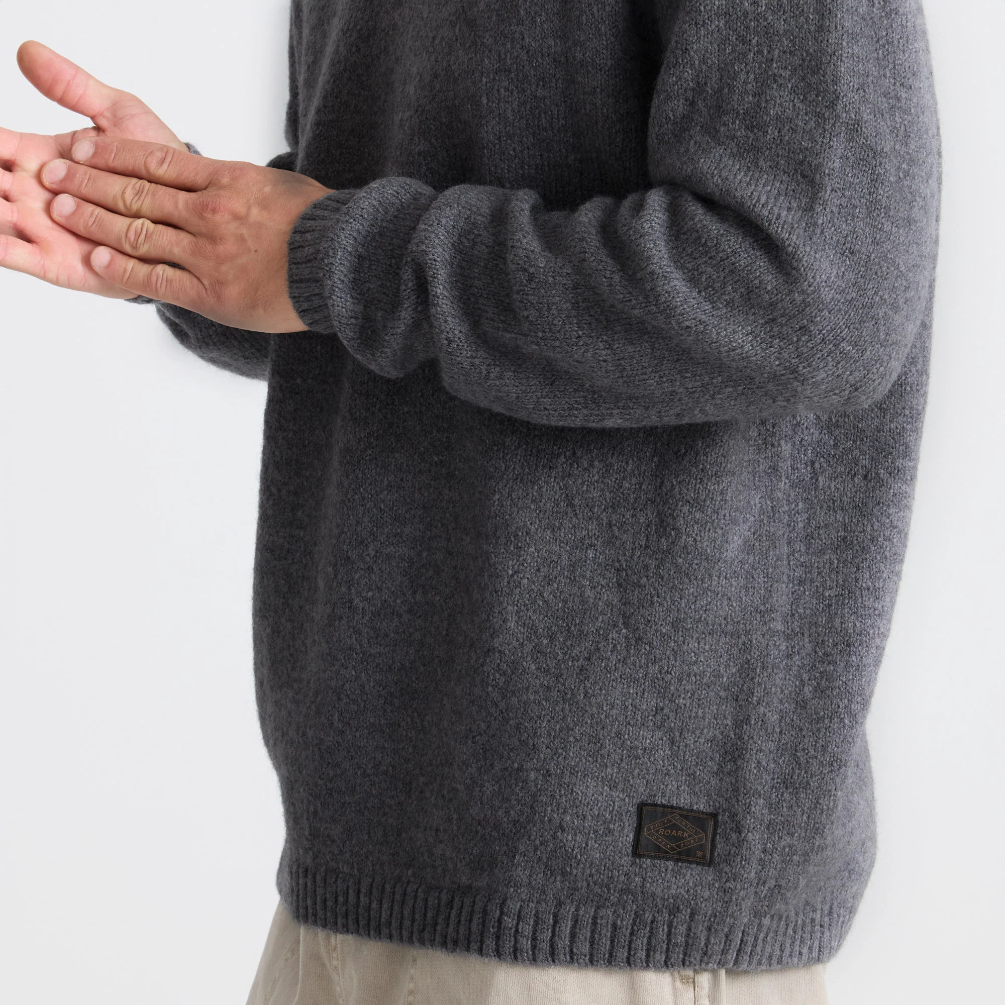 Nordsman Wool Sweater - Charcoal - Image 7