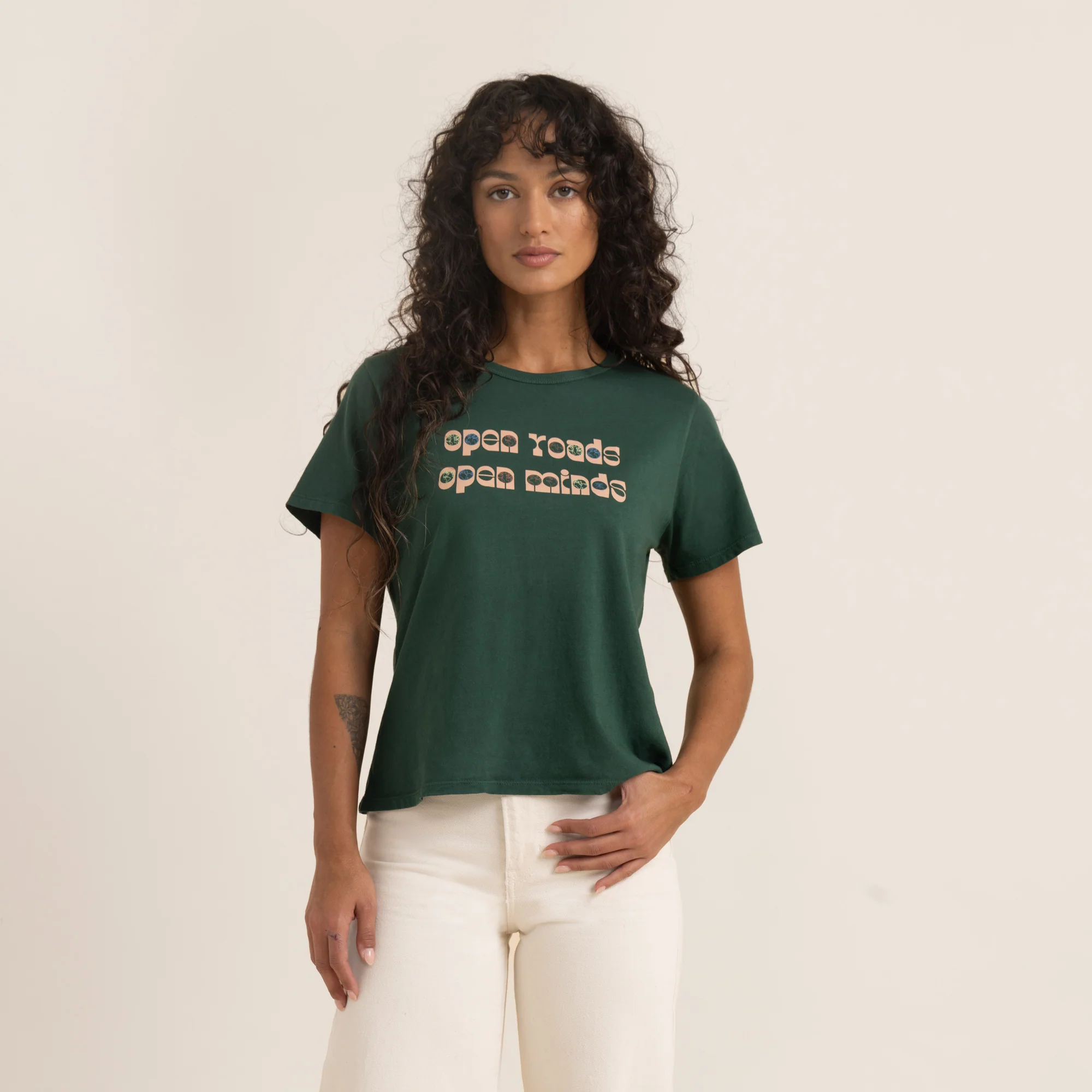 Open Roads Everyday Premium Tee - Emerald - Image 5