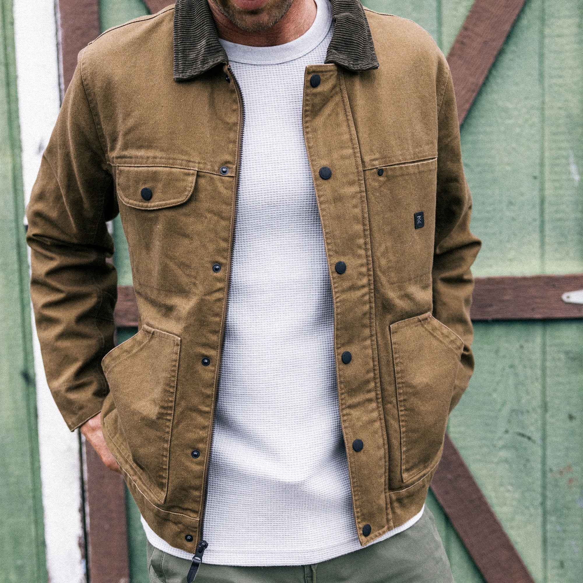 Open Roads Waxed Canvas Jacket - Otter - Image 2