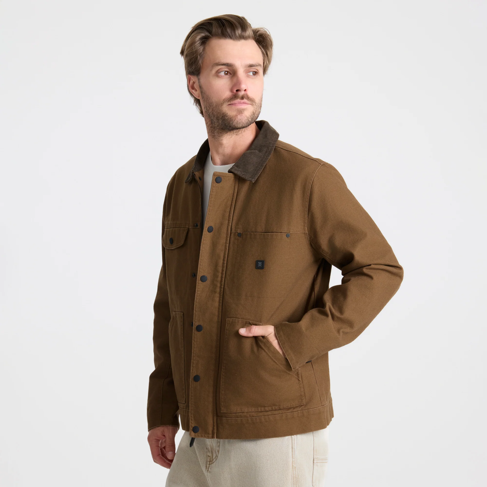 Open Roads Waxed Canvas Jacket - Otter - Image 7