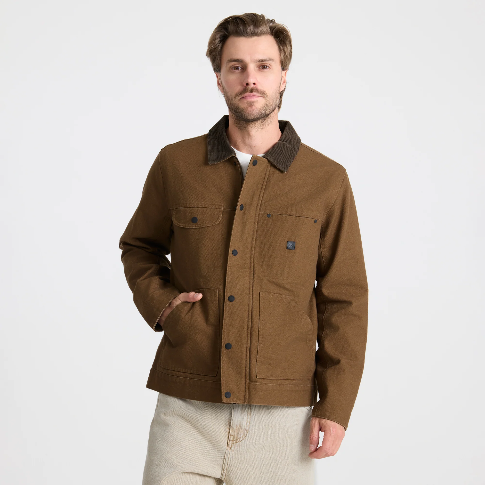 Open Roads Waxed Canvas Jacket - Otter - Image 9