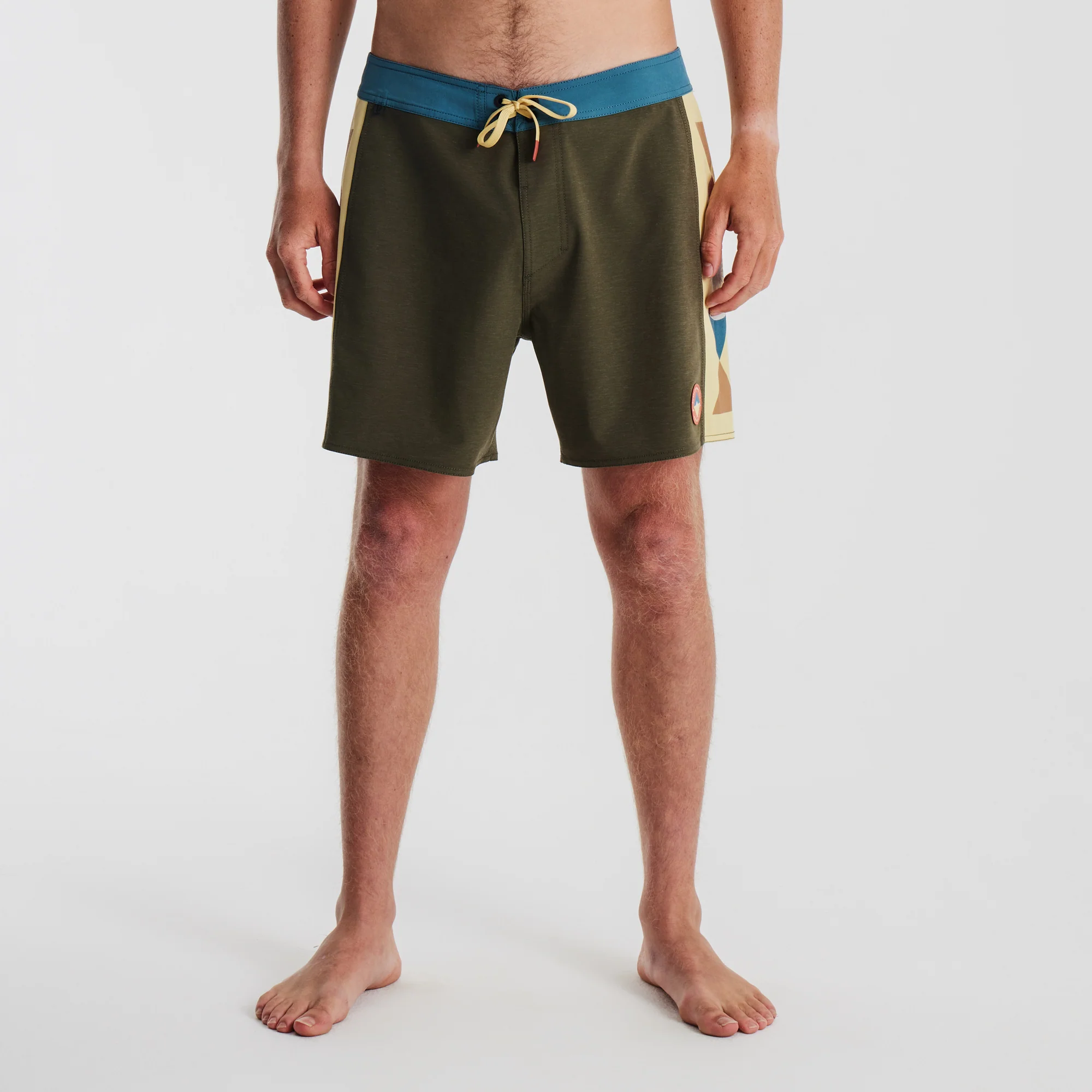 Passage 16" Side Panel Boardshorts - Military - Image 2