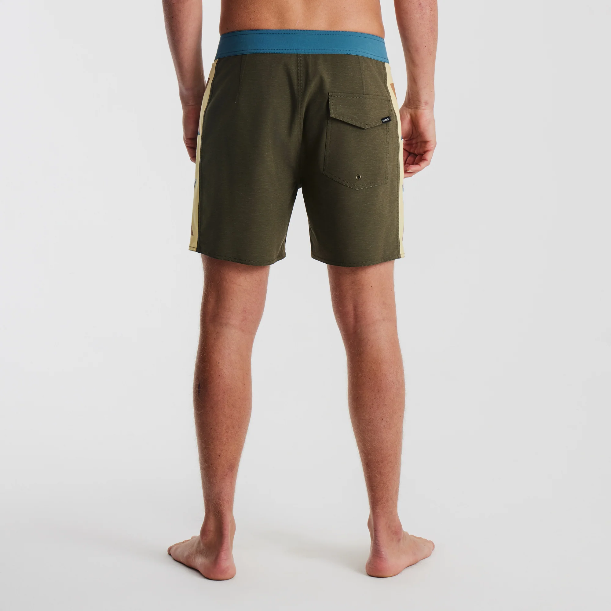Passage 16" Side Panel Boardshorts - Military - Image 3