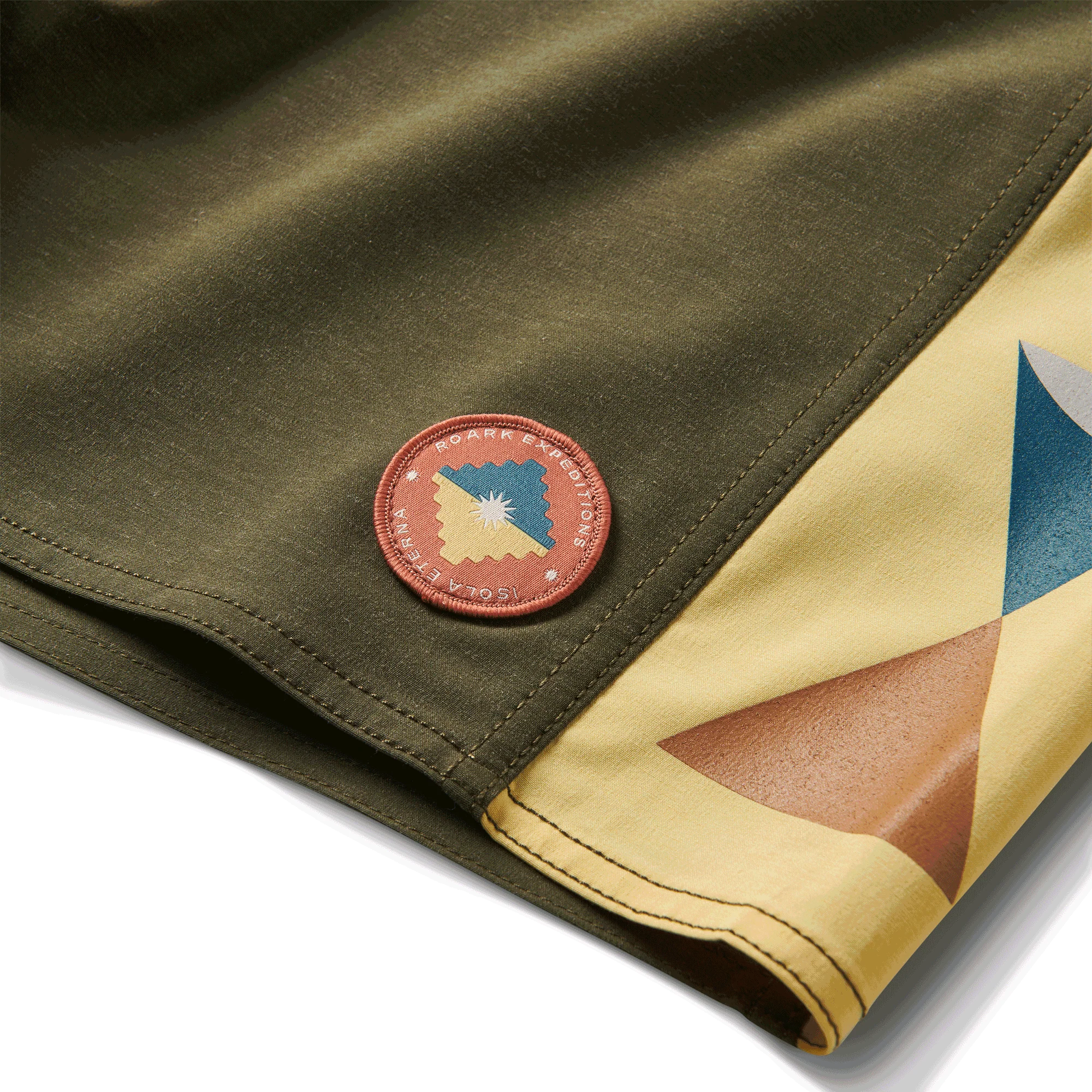 Passage 16" Side Panel Boardshorts - Military - Image 6
