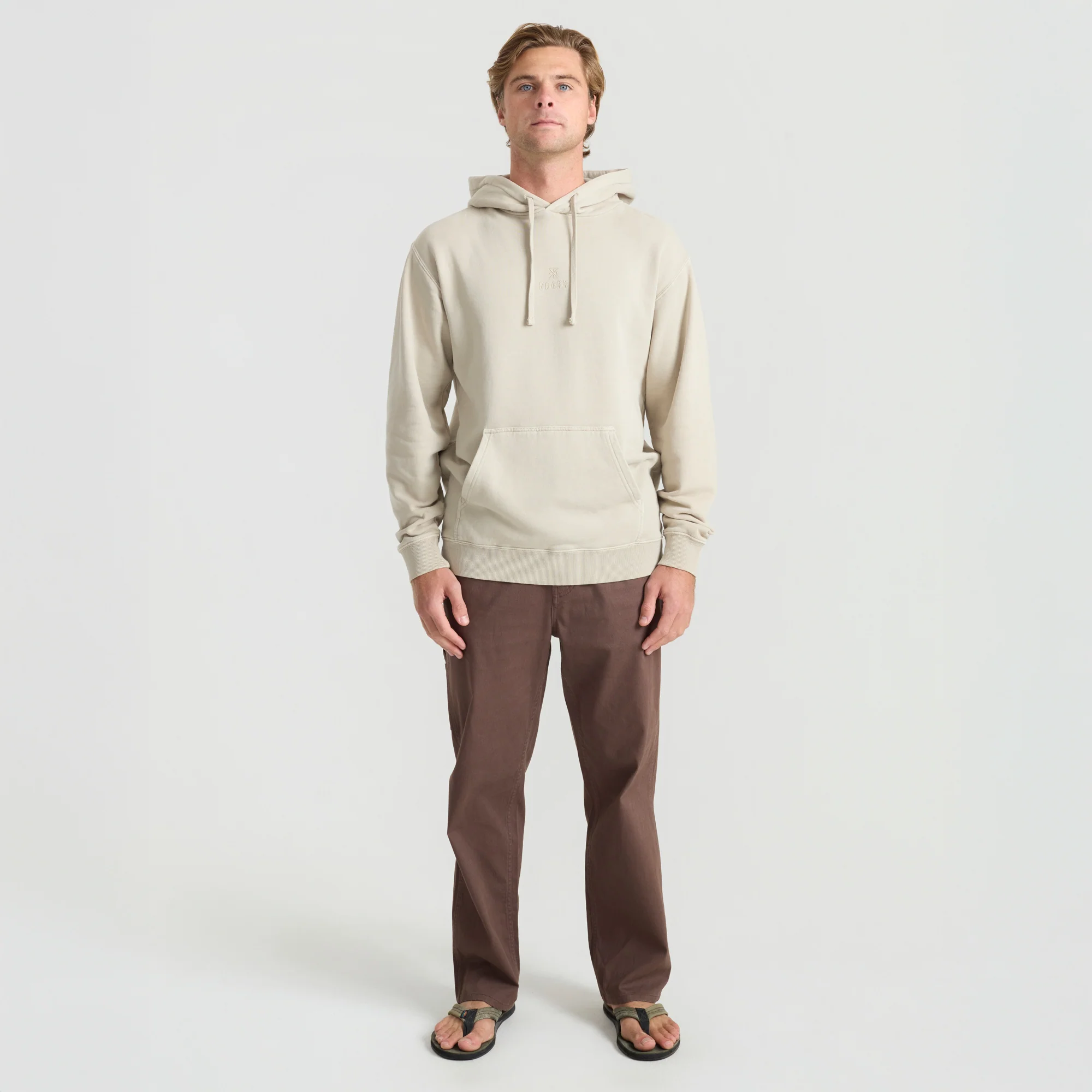 Safe Camp Embroidery Fleece - Fossil - Image 3