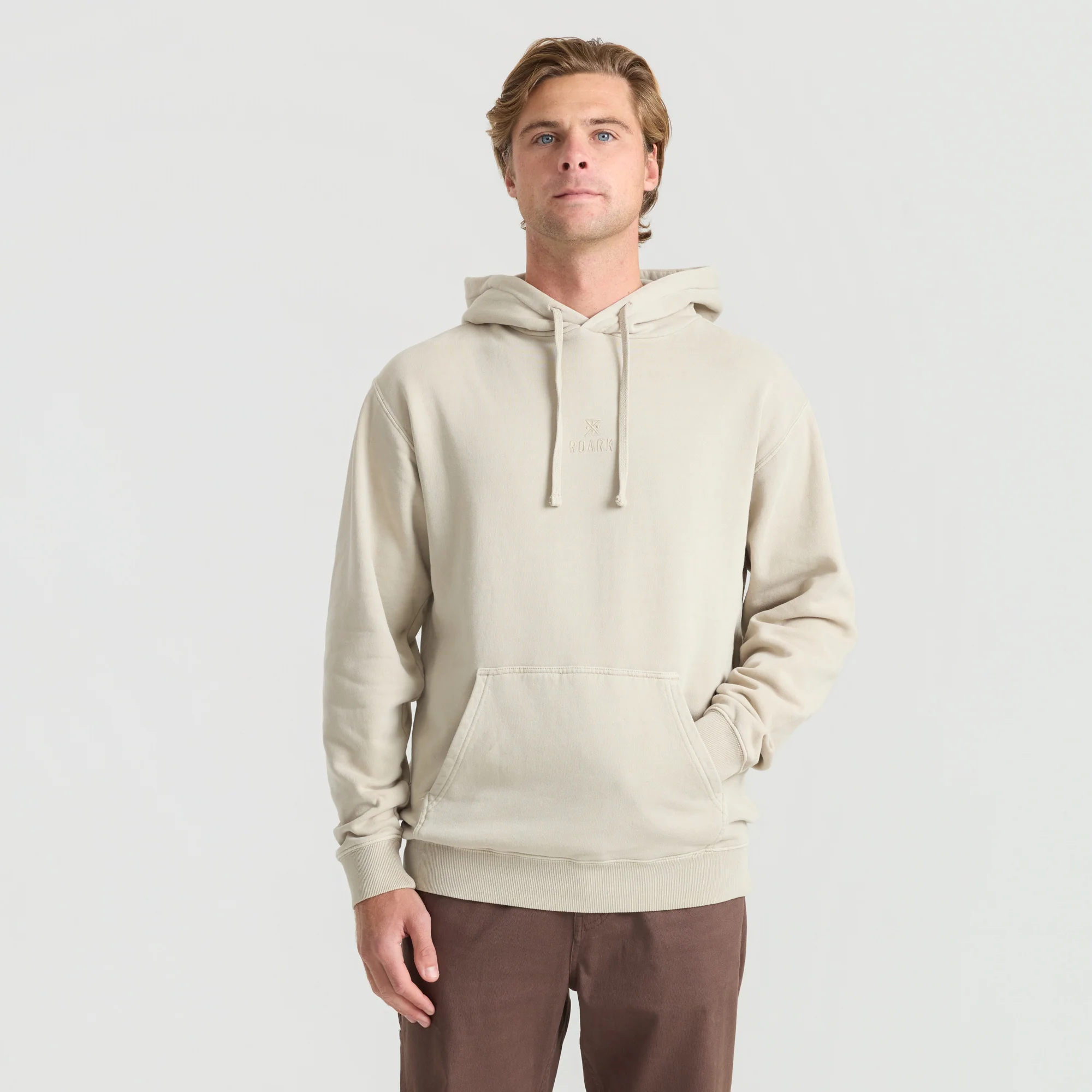 Safe Camp Embroidery Fleece - Fossil - Image 4