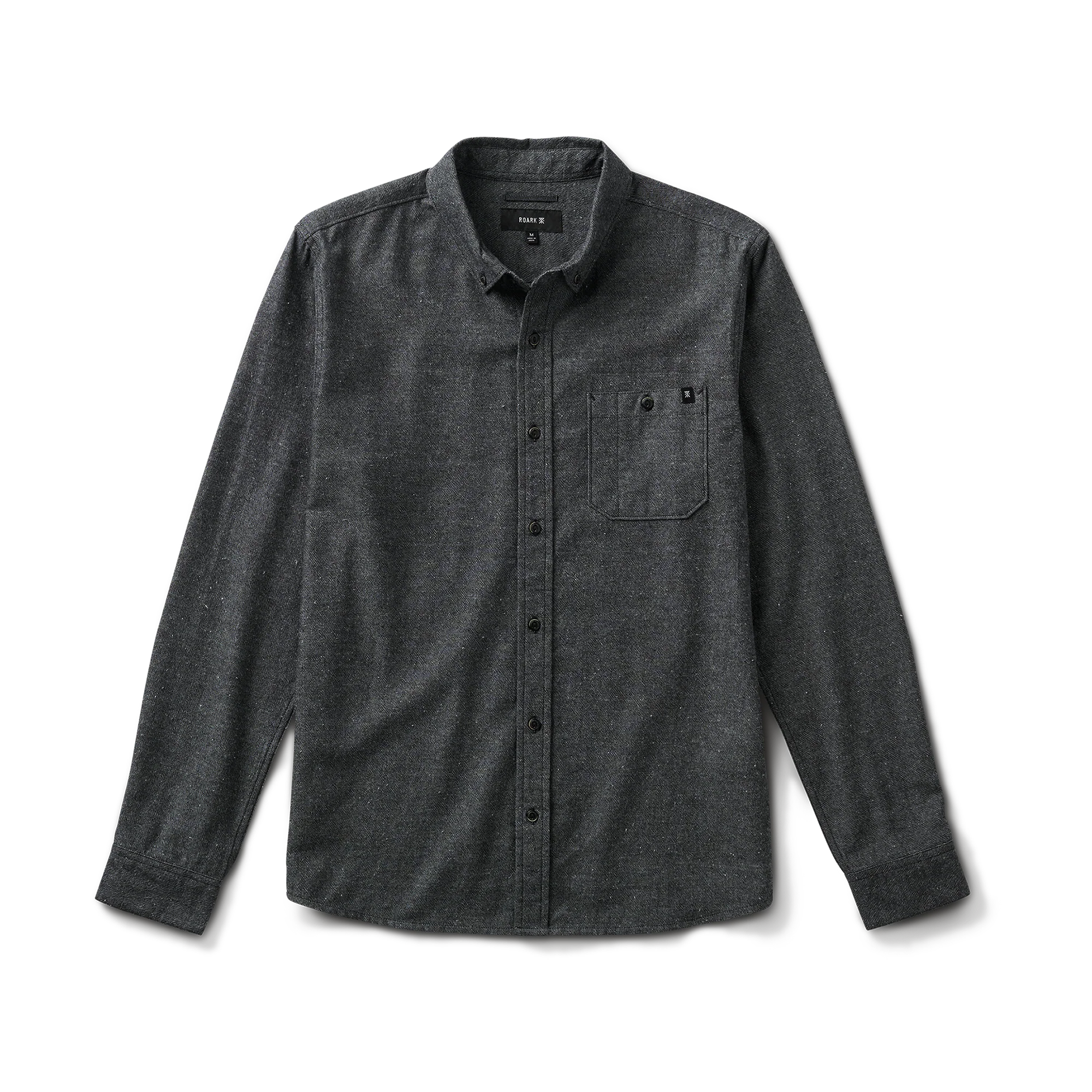 Scholar Chambray Button Up Shirt - Black