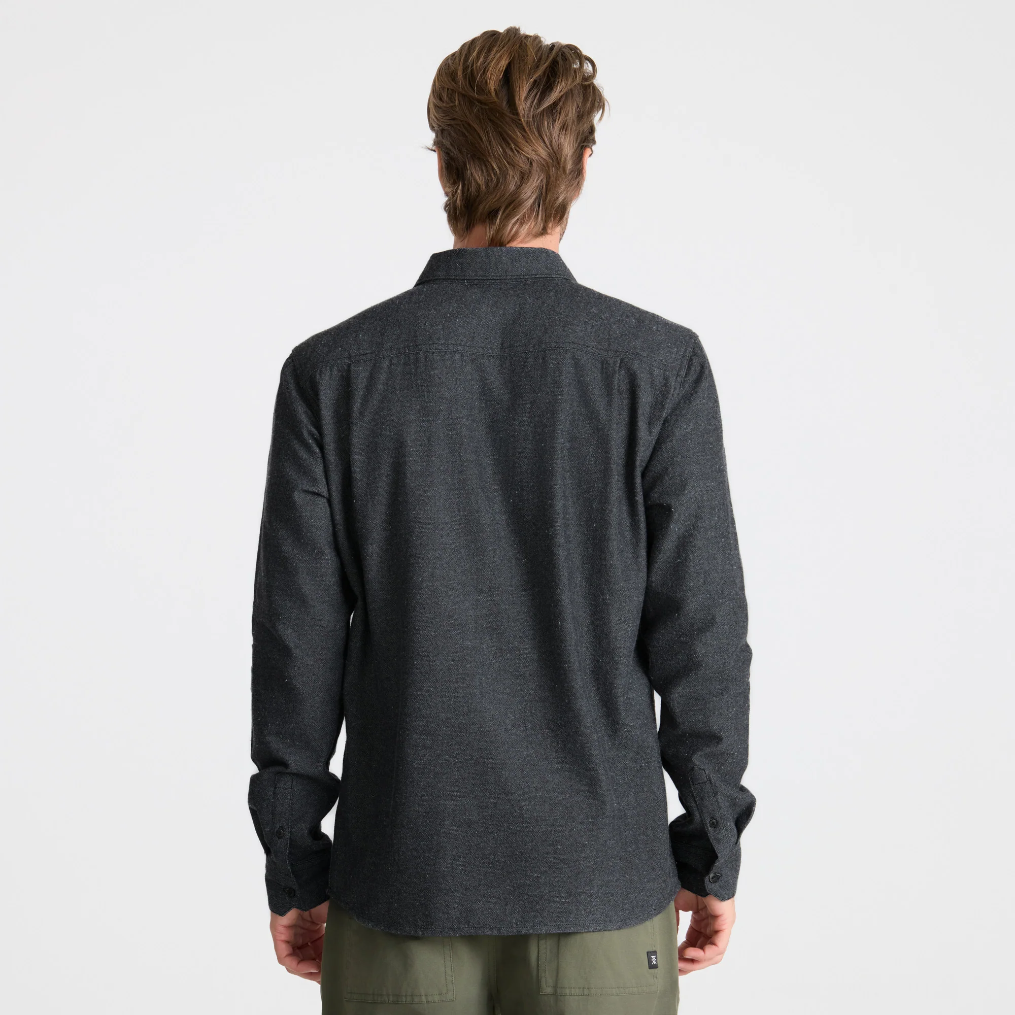 Scholar Chambray Button Up Shirt - Black - Image 4