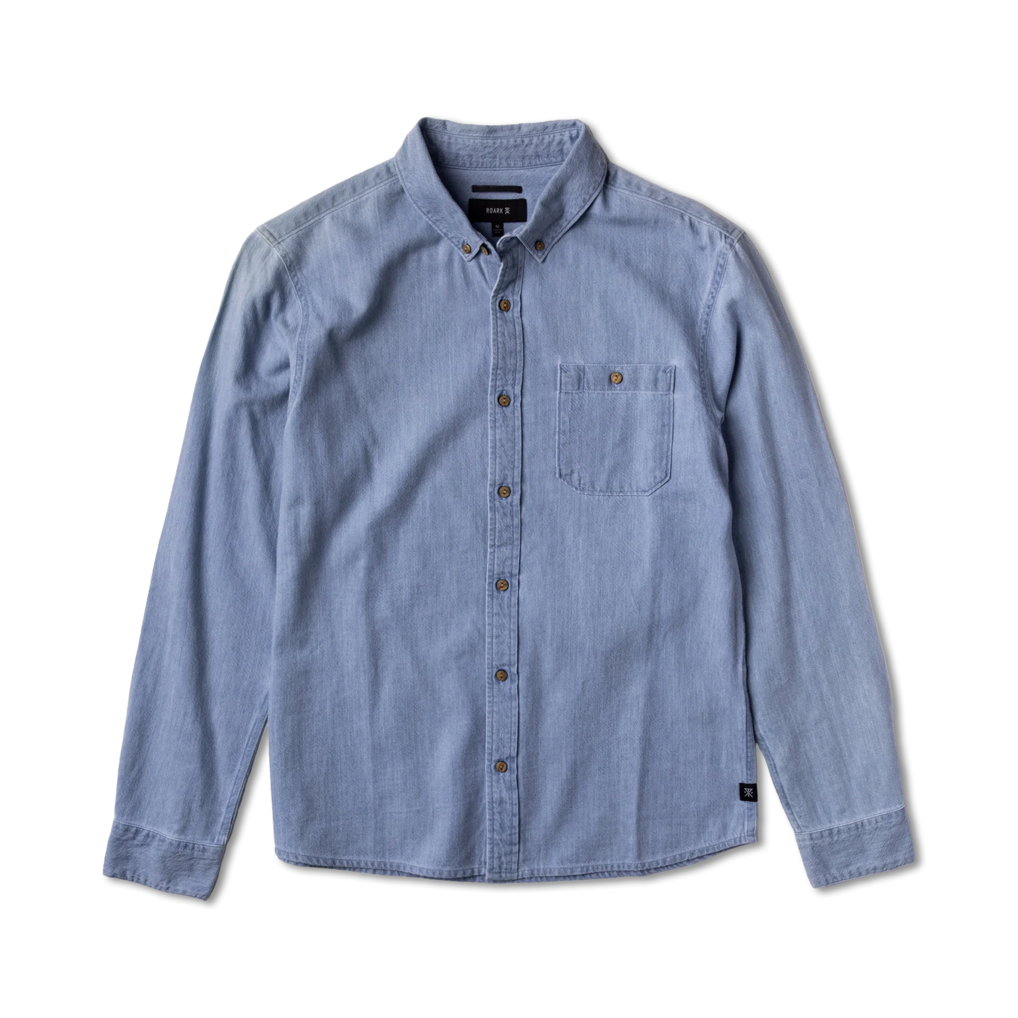 Scholar Chambray Button Up Shirt - Bleached