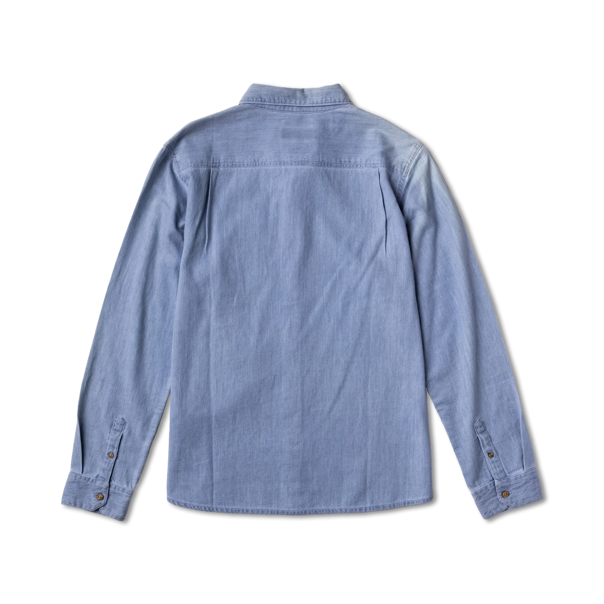 Scholar Chambray Button Up Shirt - Bleached - Image 2