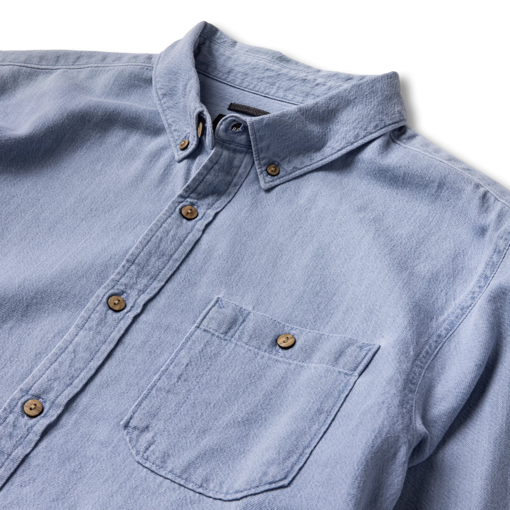 Scholar Chambray Button Up Shirt - Bleached - Image 4