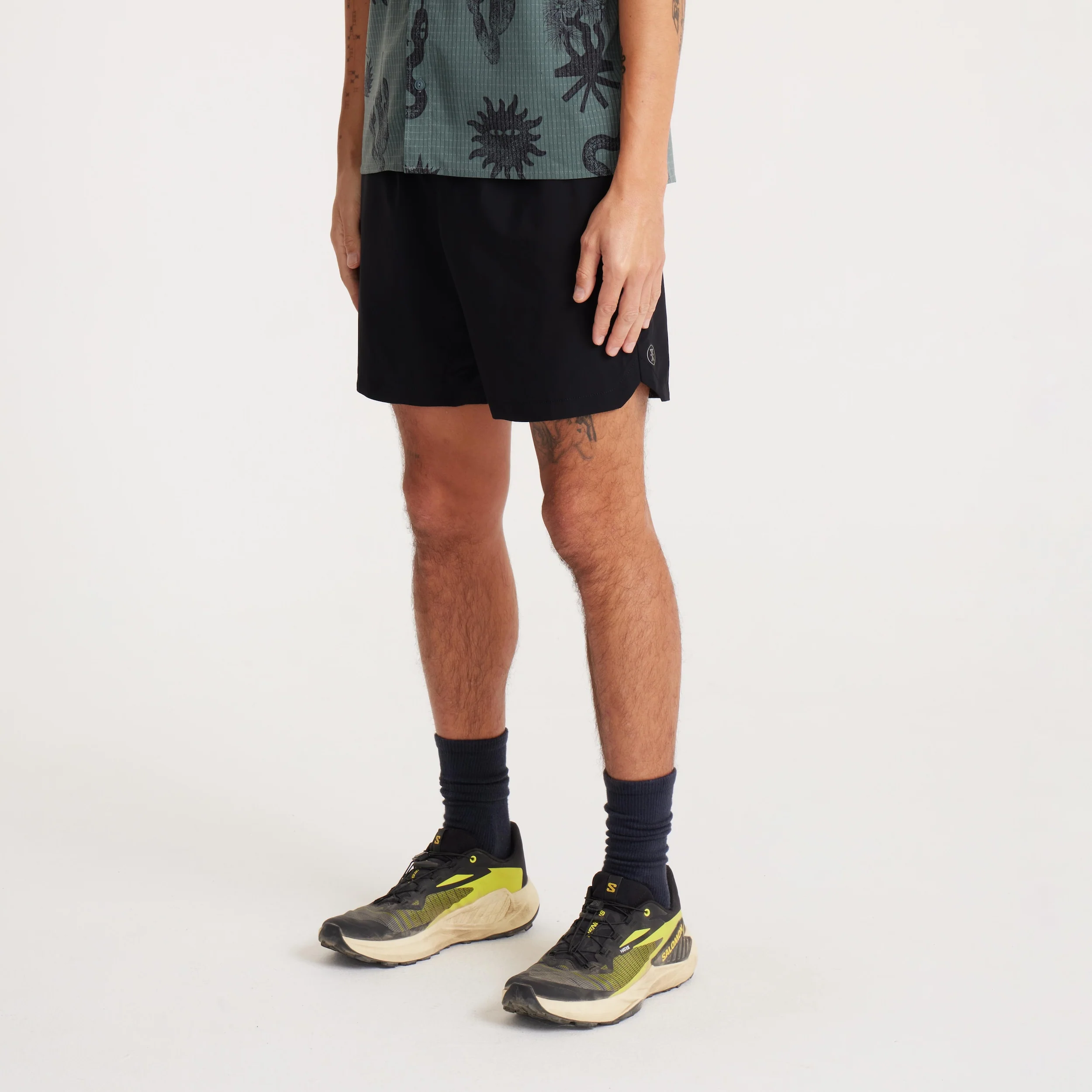 Serrano 7" Active Stretch Shorts - Black - Image 3