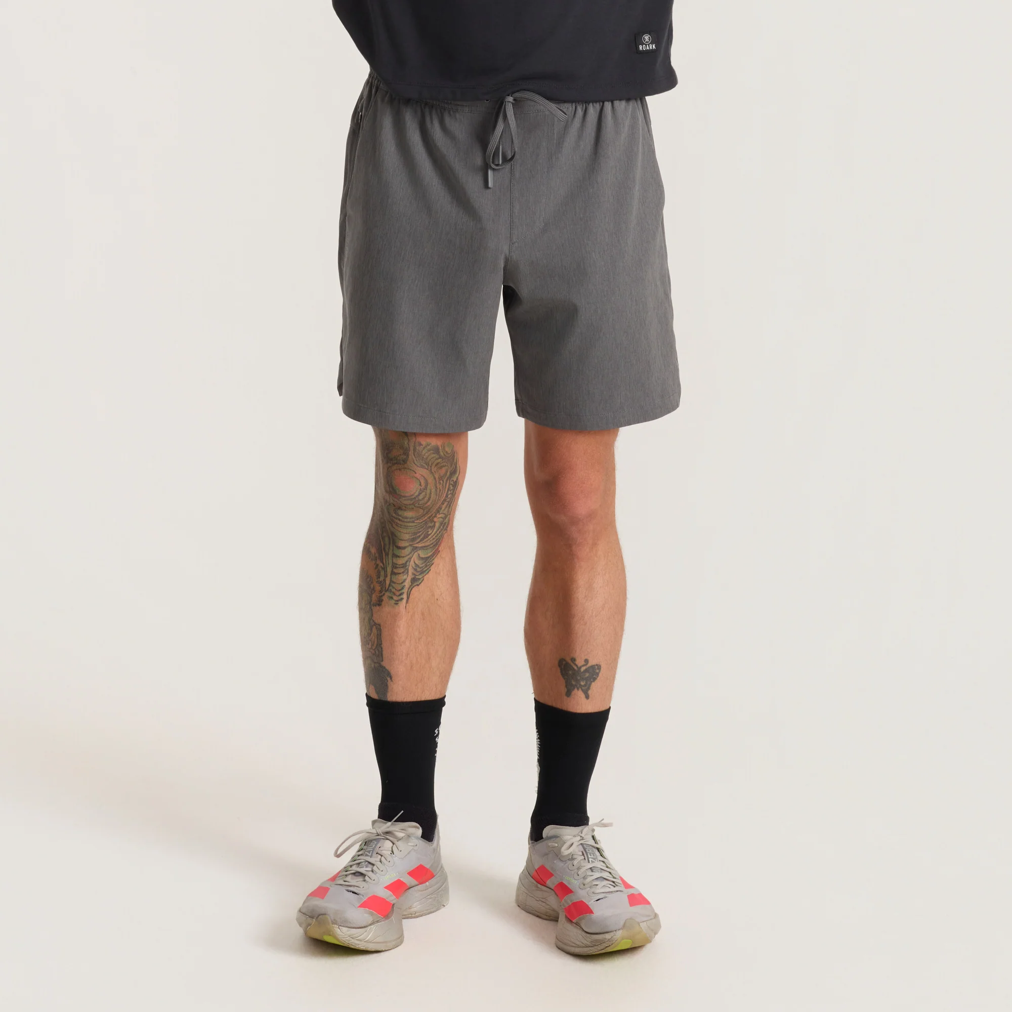 Serrano 7" Active Stretch Shorts - Charcoal Heather - Image 4