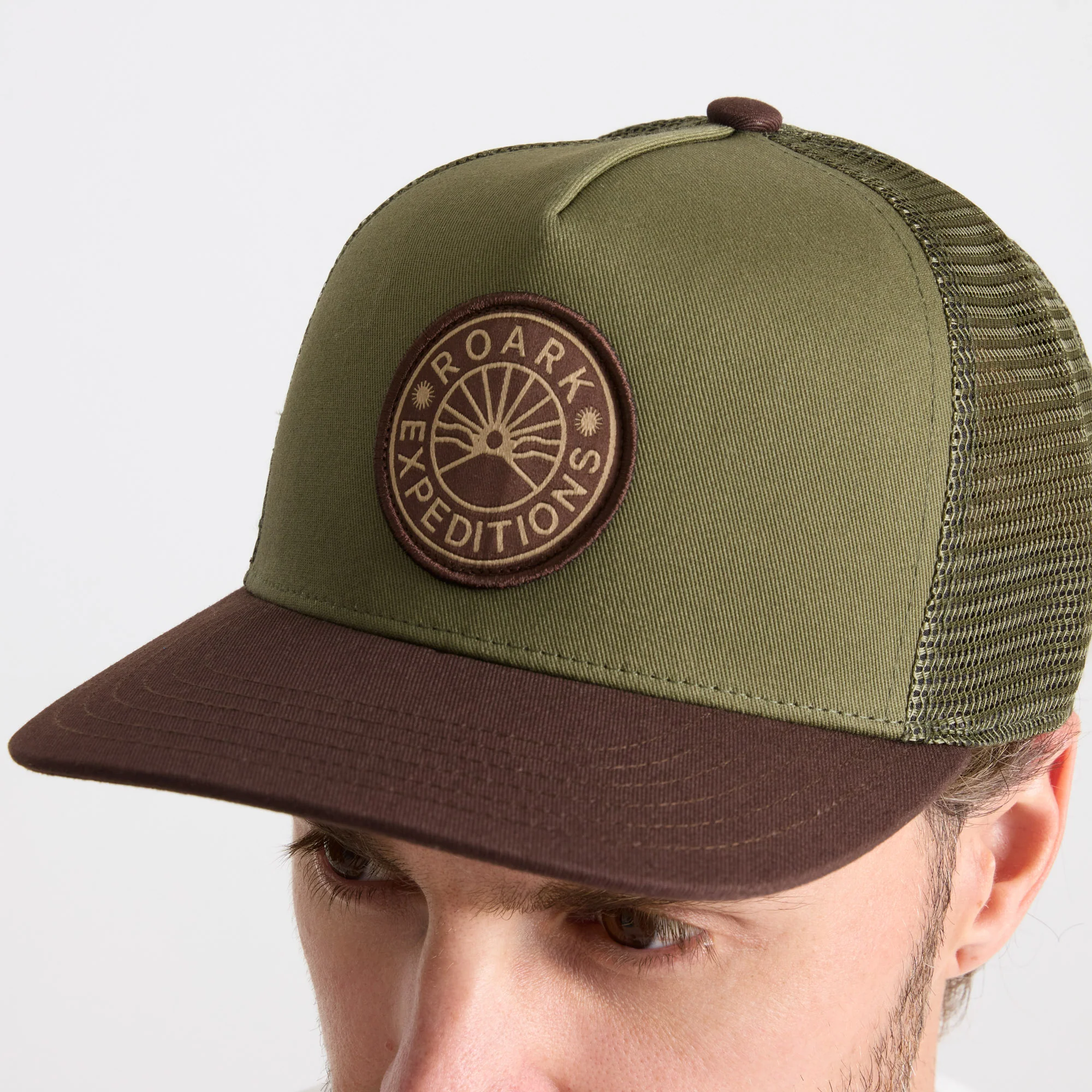 Station Trucker Snapback Hat - Dark Military - Image 4