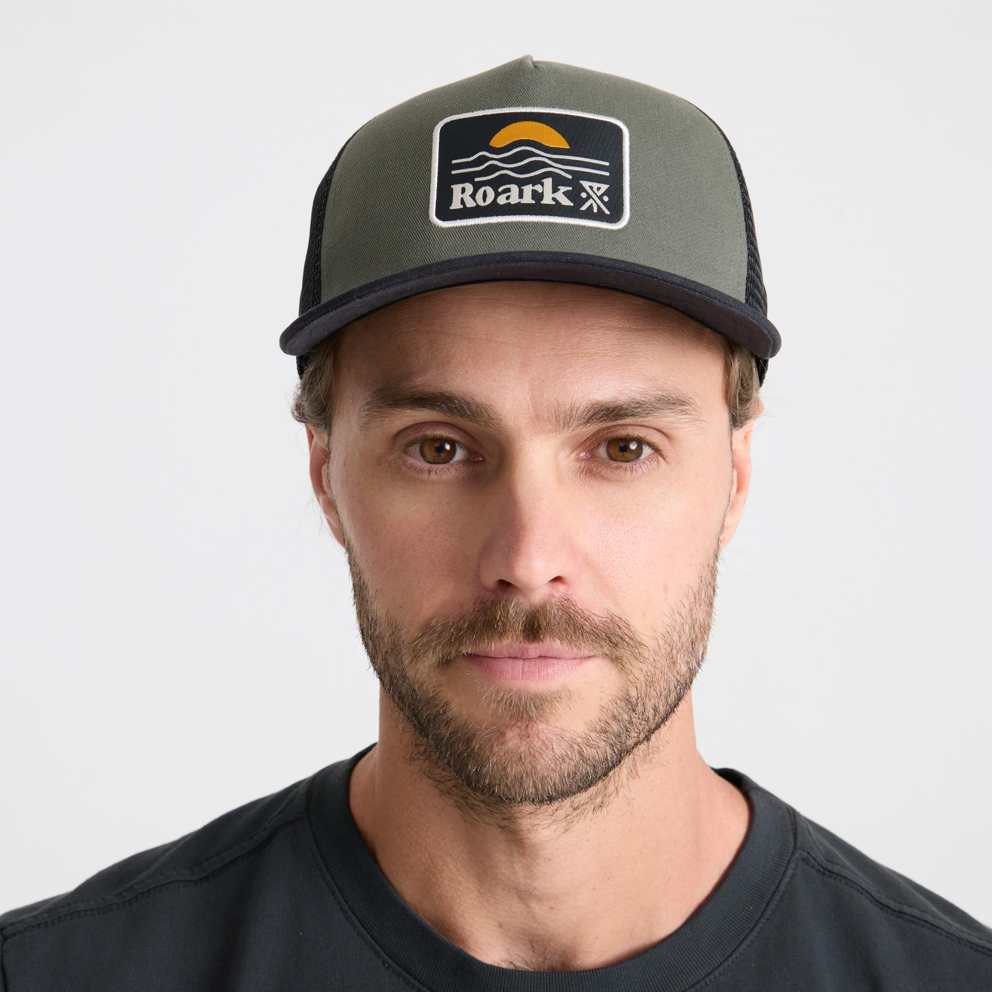 Station Trucker Snapback Hat - Military - Image 2