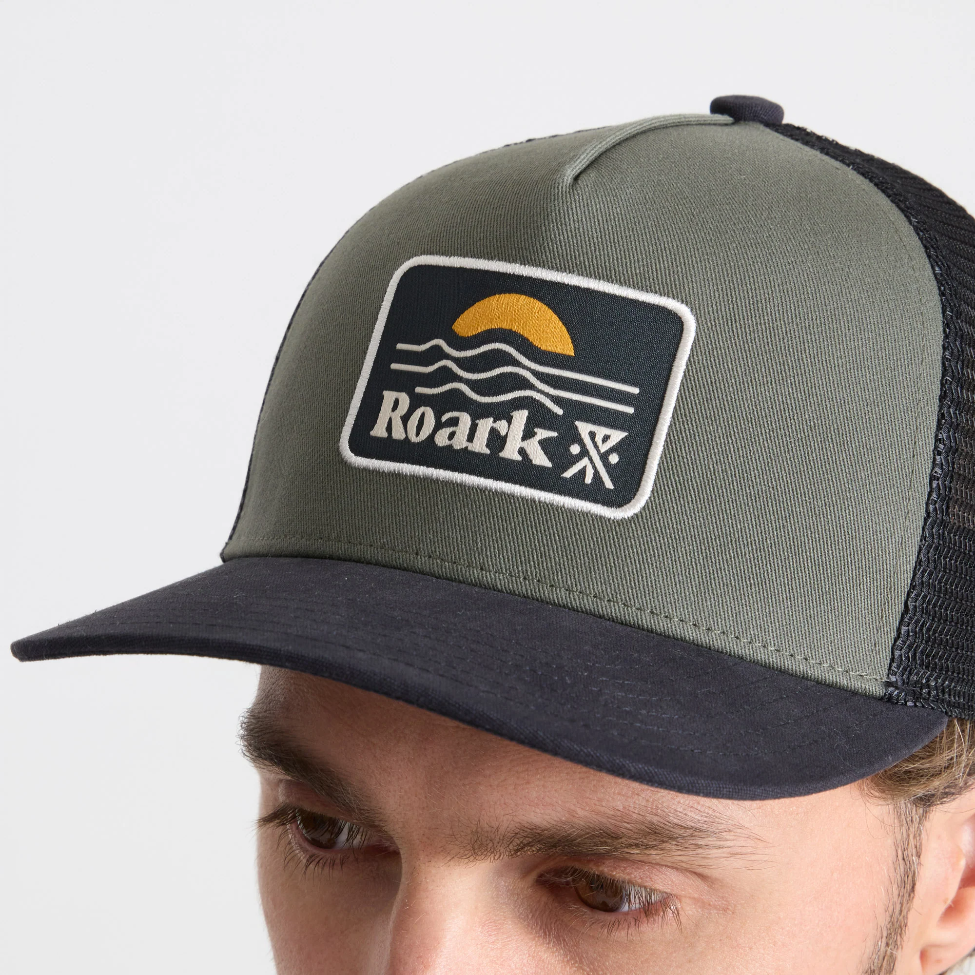 Station Trucker Snapback Hat - Military - Image 4
