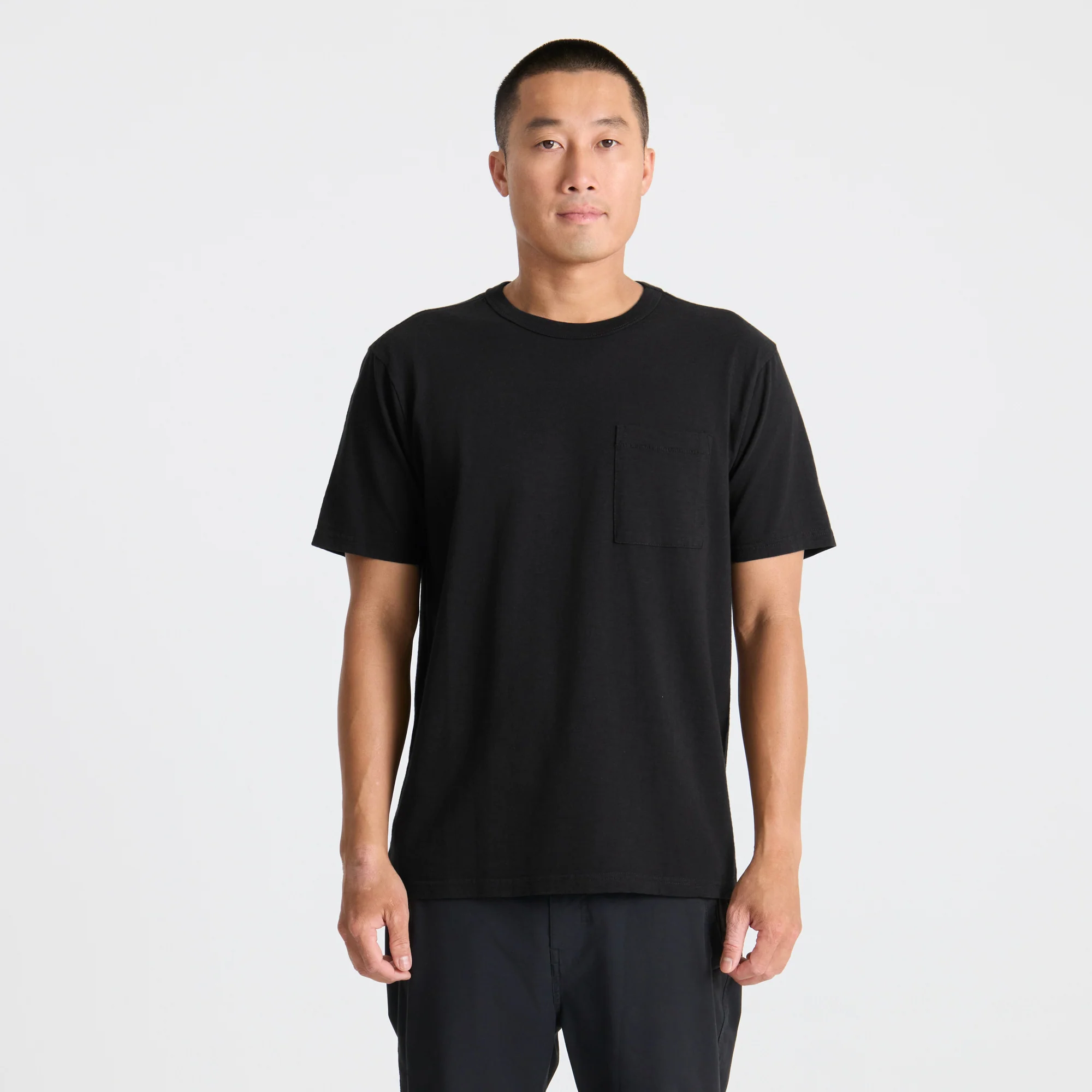 Well Worn Organic Short Sleeve Tee - Black - Image 3