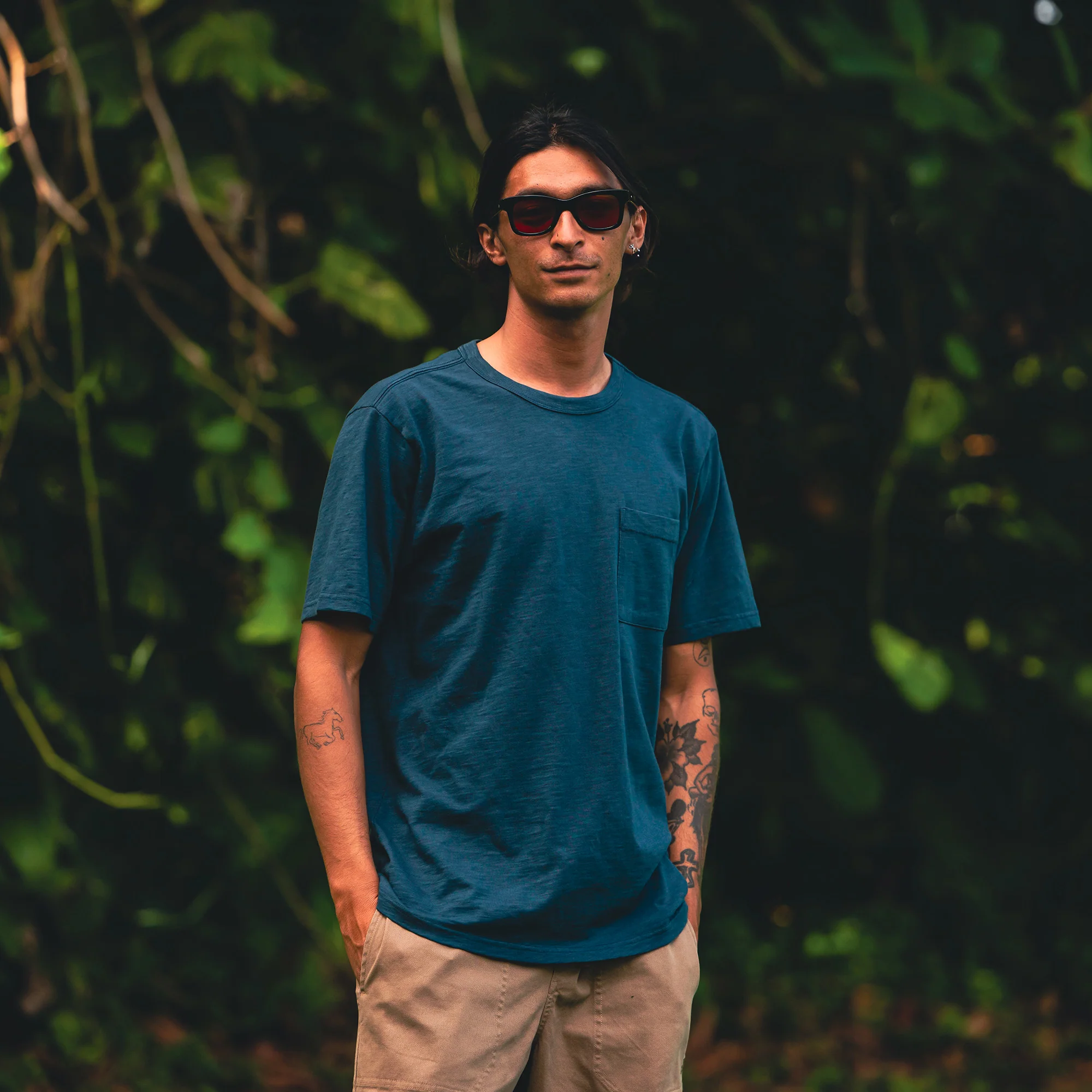 Well Worn Organic Short Sleeve Tee - Navy - Image 2