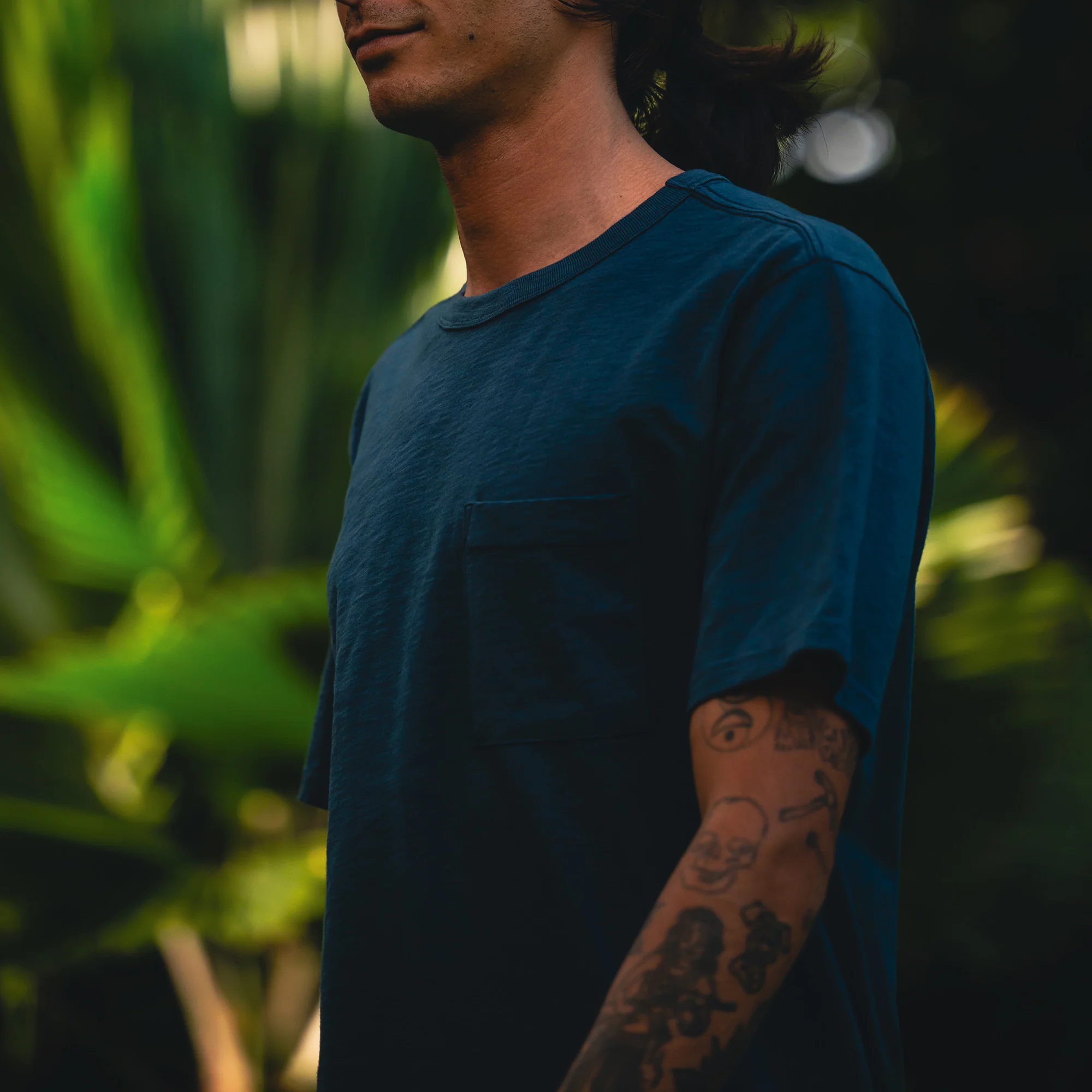Well Worn Organic Short Sleeve Tee - Navy - Image 3