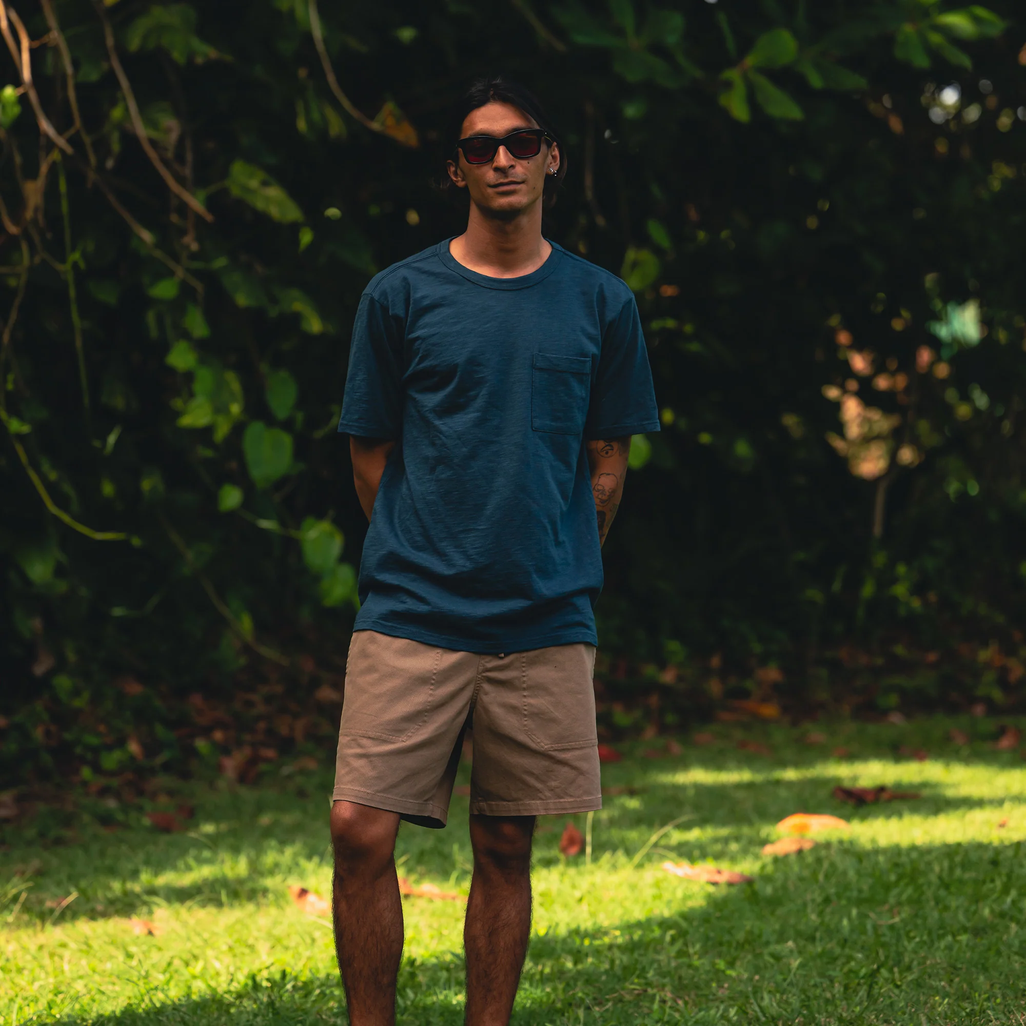 Well Worn Organic Short Sleeve Tee - Navy - Image 4