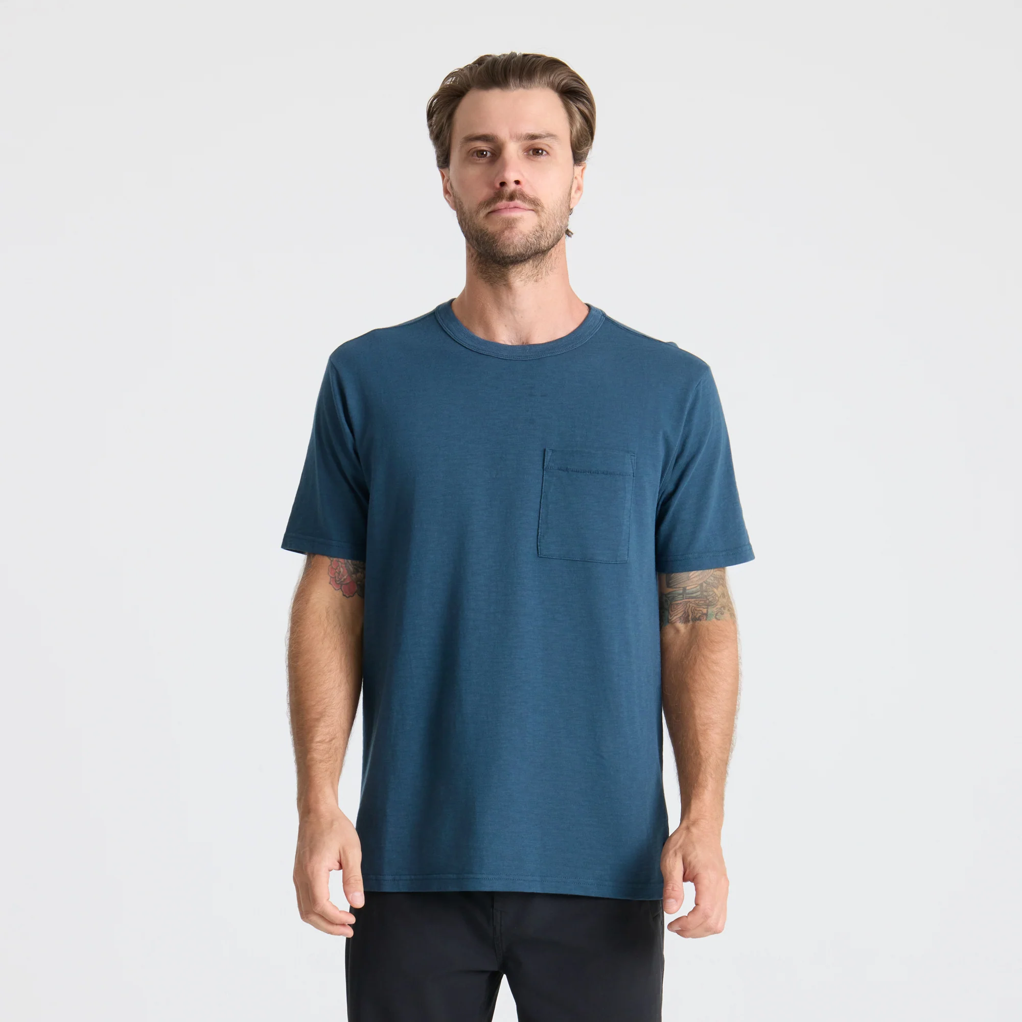 Well Worn Organic Short Sleeve Tee - Navy - Image 5