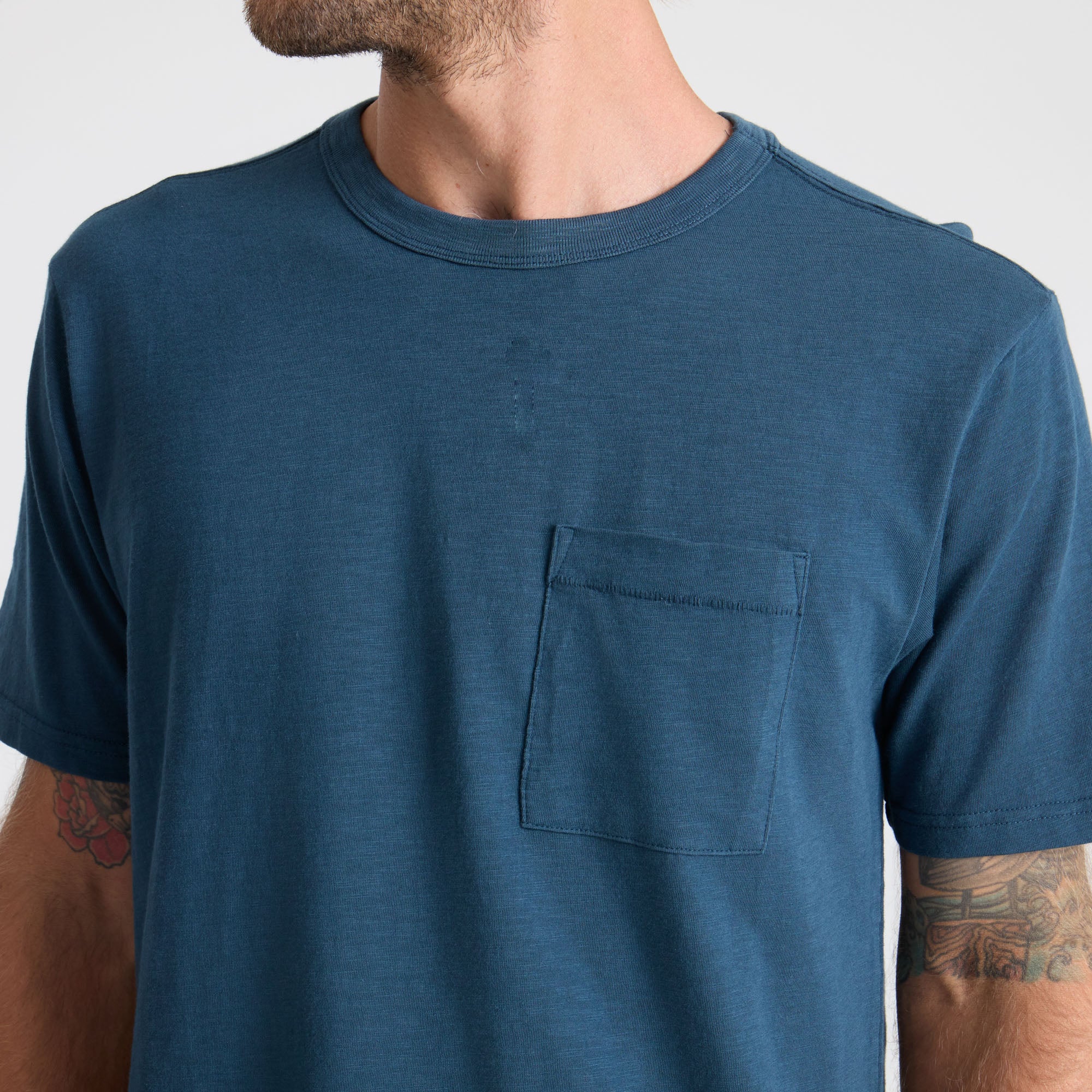 Well Worn Organic Short Sleeve Tee - Navy - Image 8