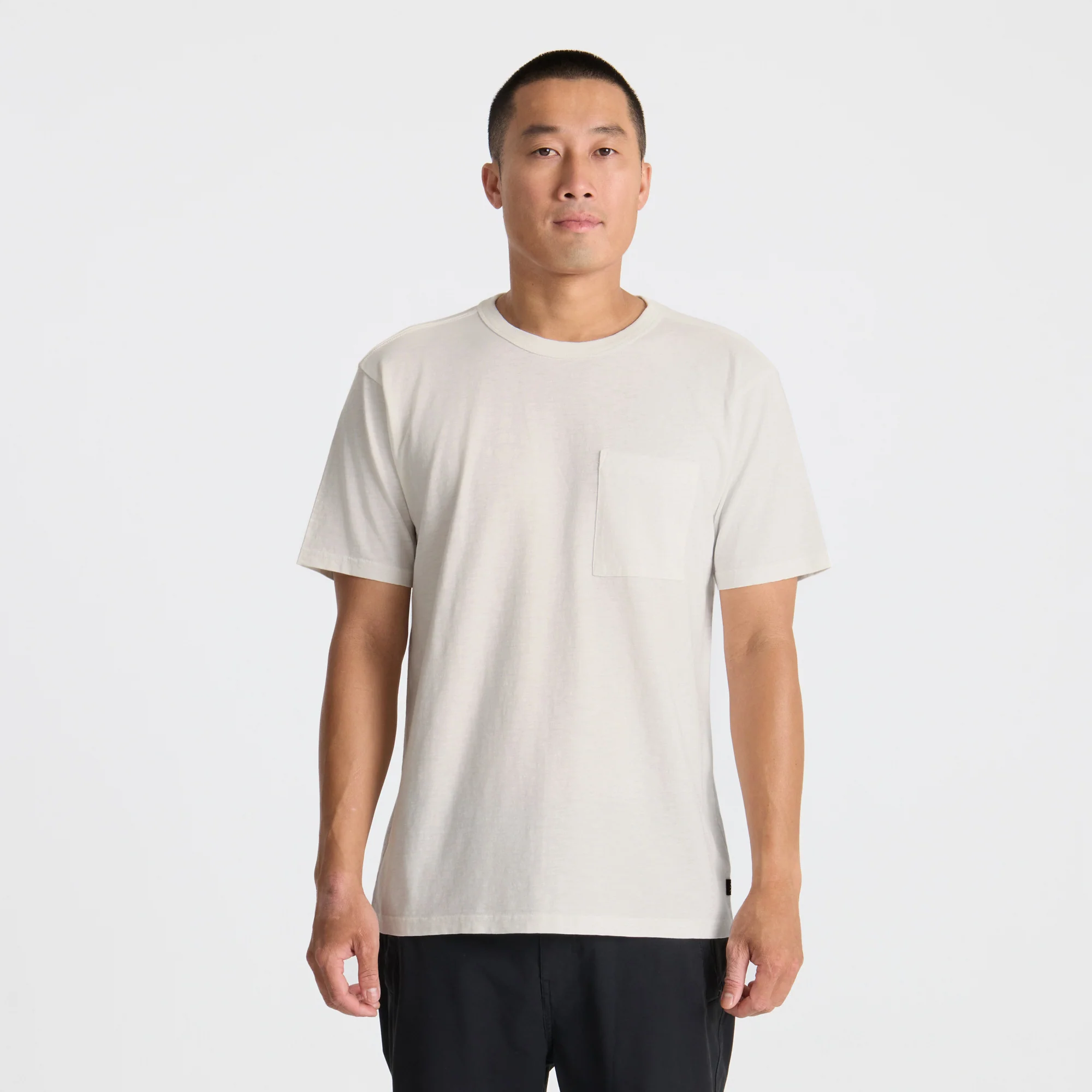 Well Worn Organic Short Sleeve Tee - Off White - Image 2