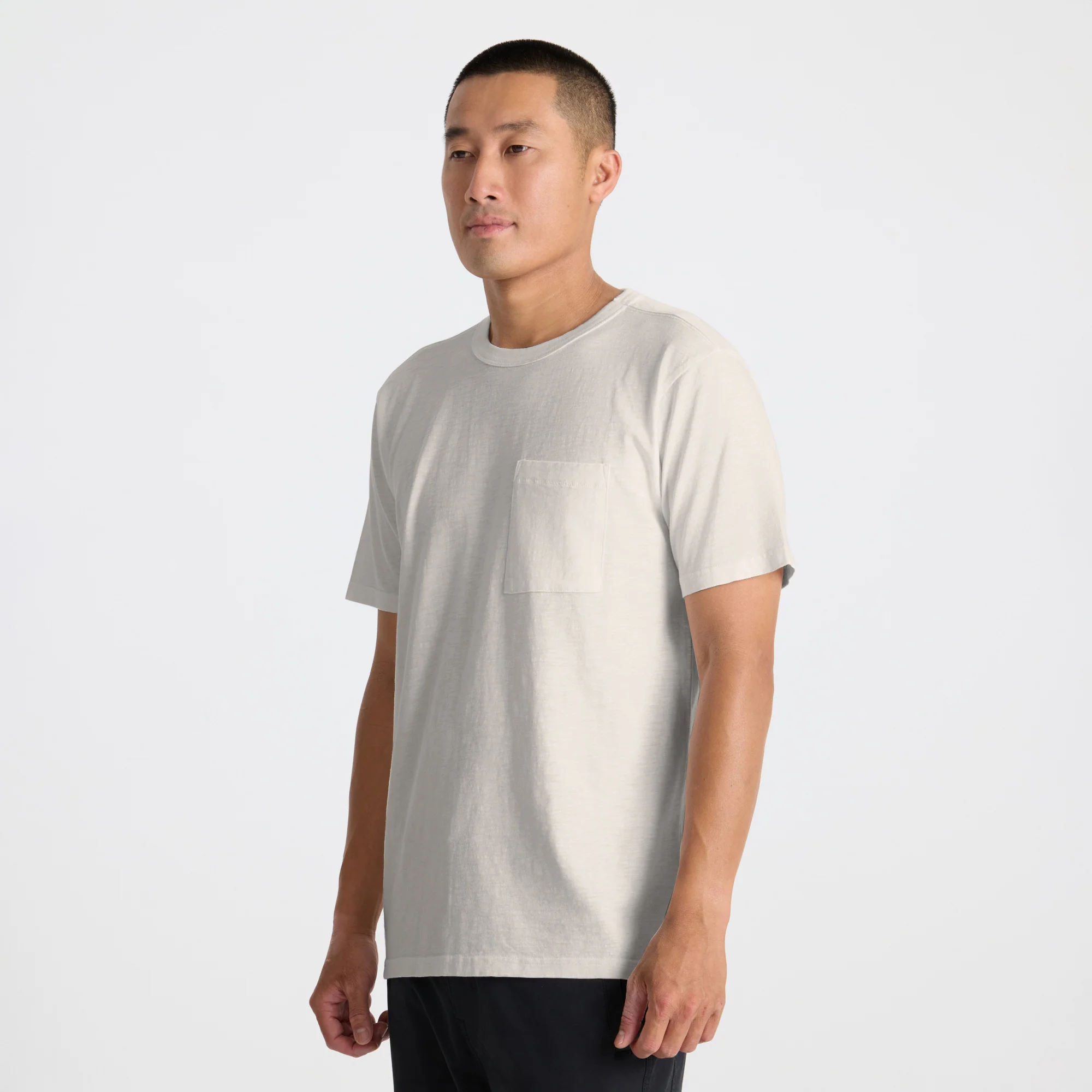 Well Worn Organic Short Sleeve Tee - Off White - Image 3