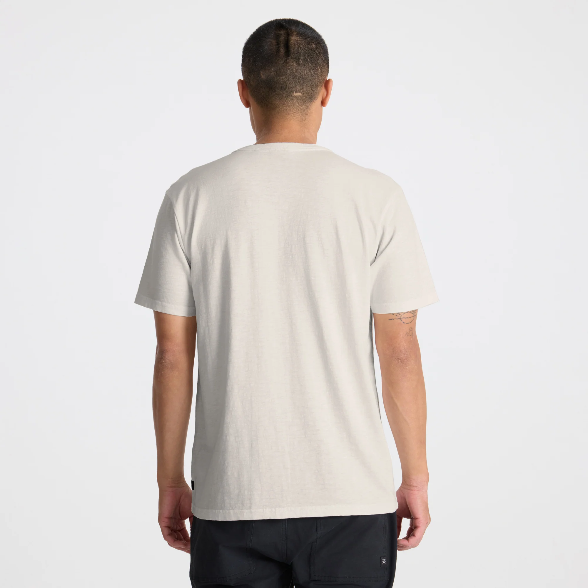 Well Worn Organic Short Sleeve Tee - Off White - Image 5