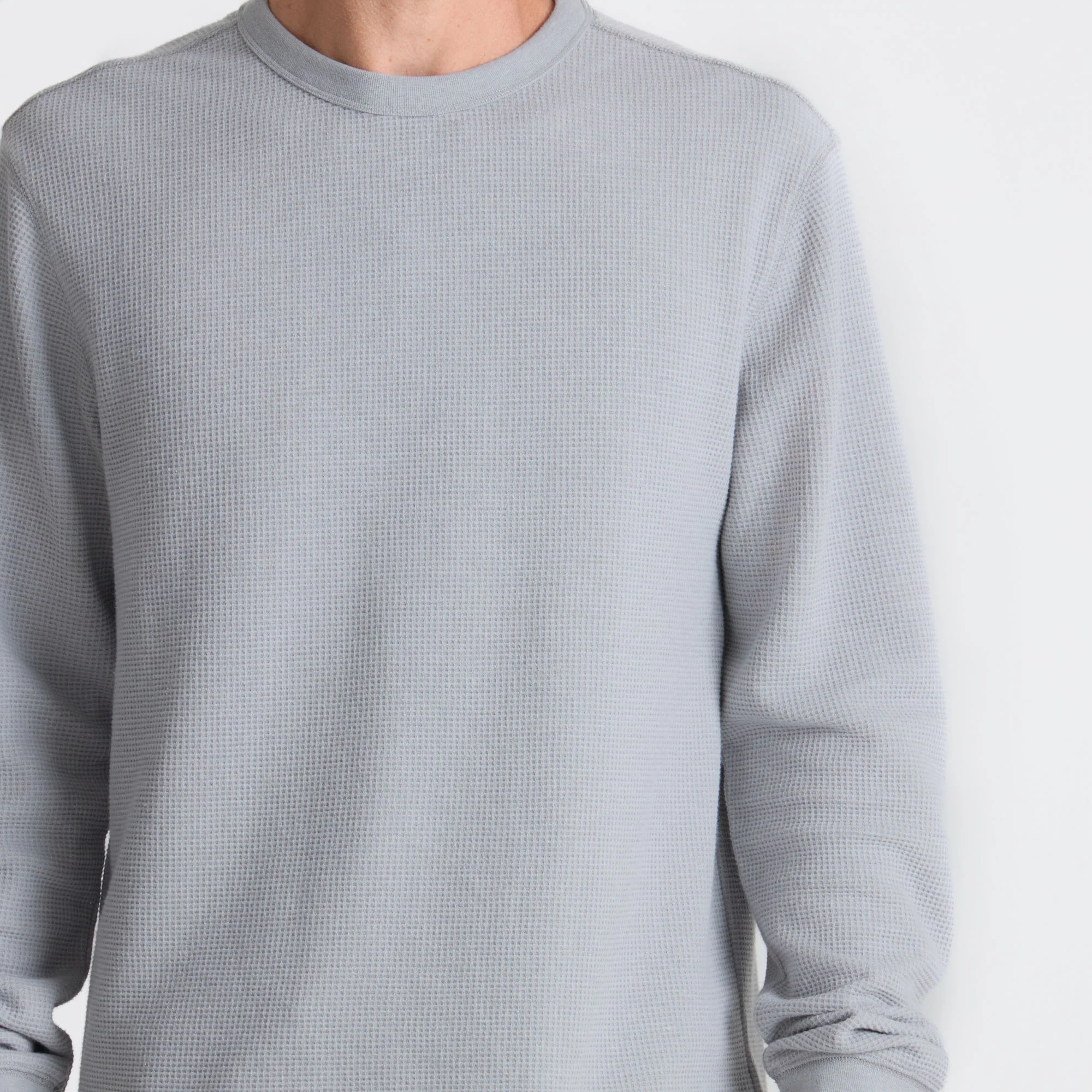 Well Worn Thermal Long Sleeve Tee - Heather Grey - Image 5
