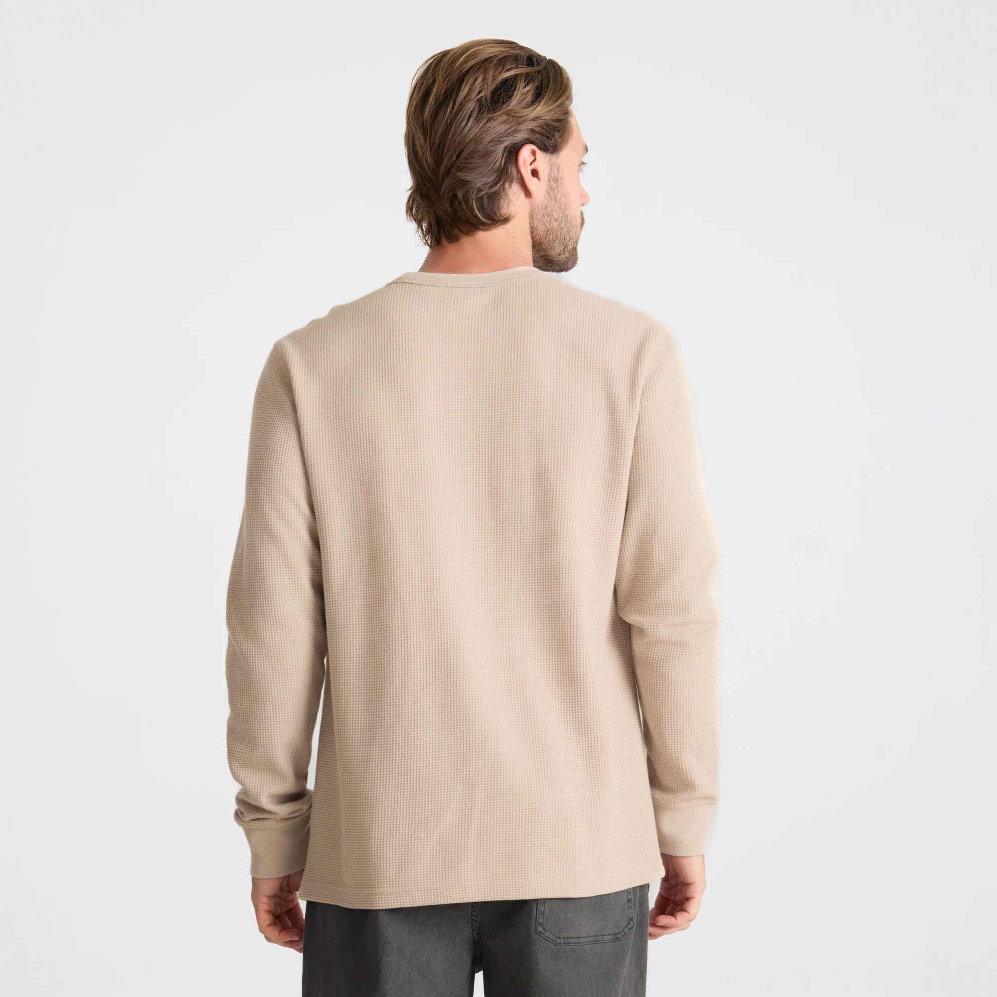 Well Worn Thermal Long Sleeve Tee - Fossil - Image 5