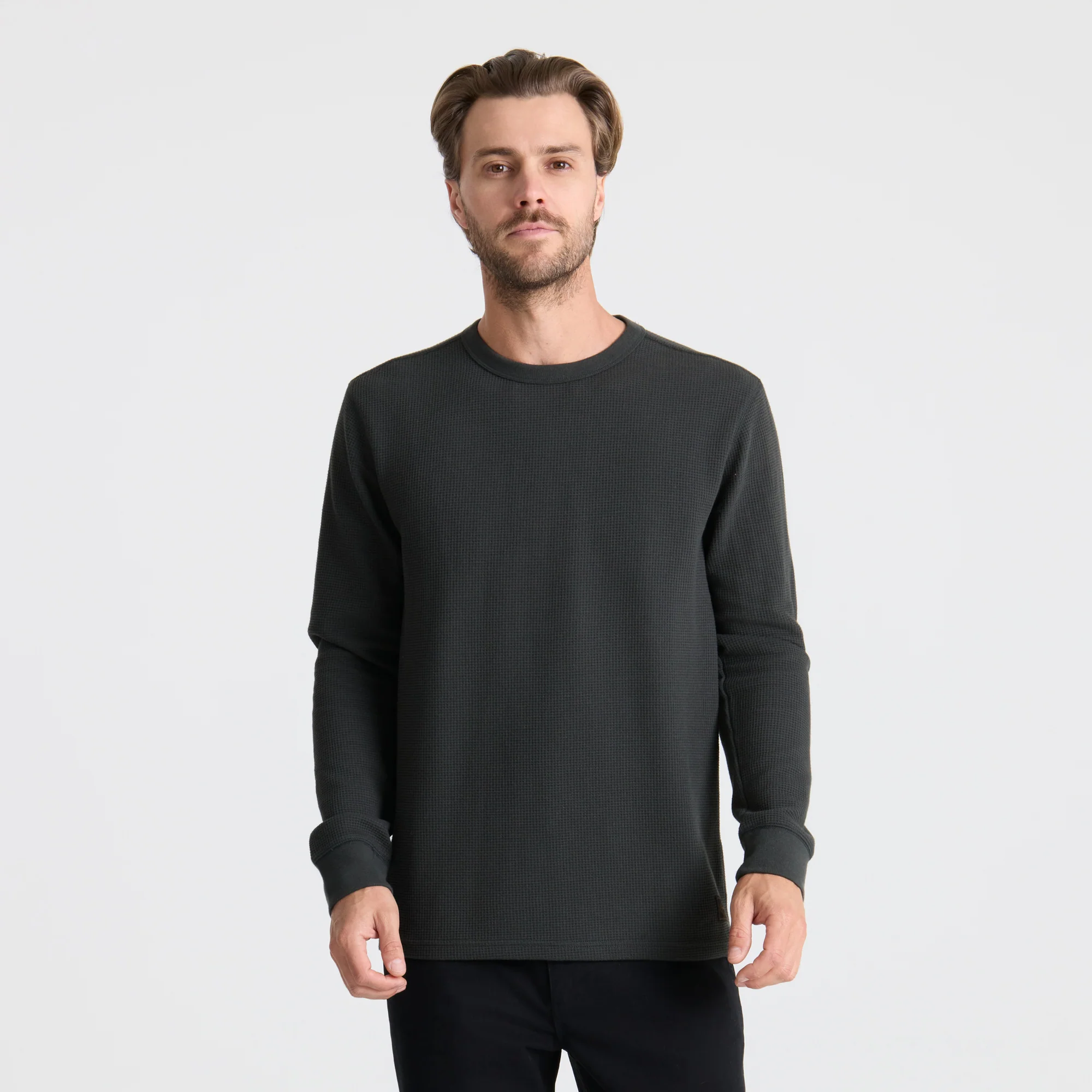 Well Worn Thermal Long Sleeve Tee - Onyx - Image 3