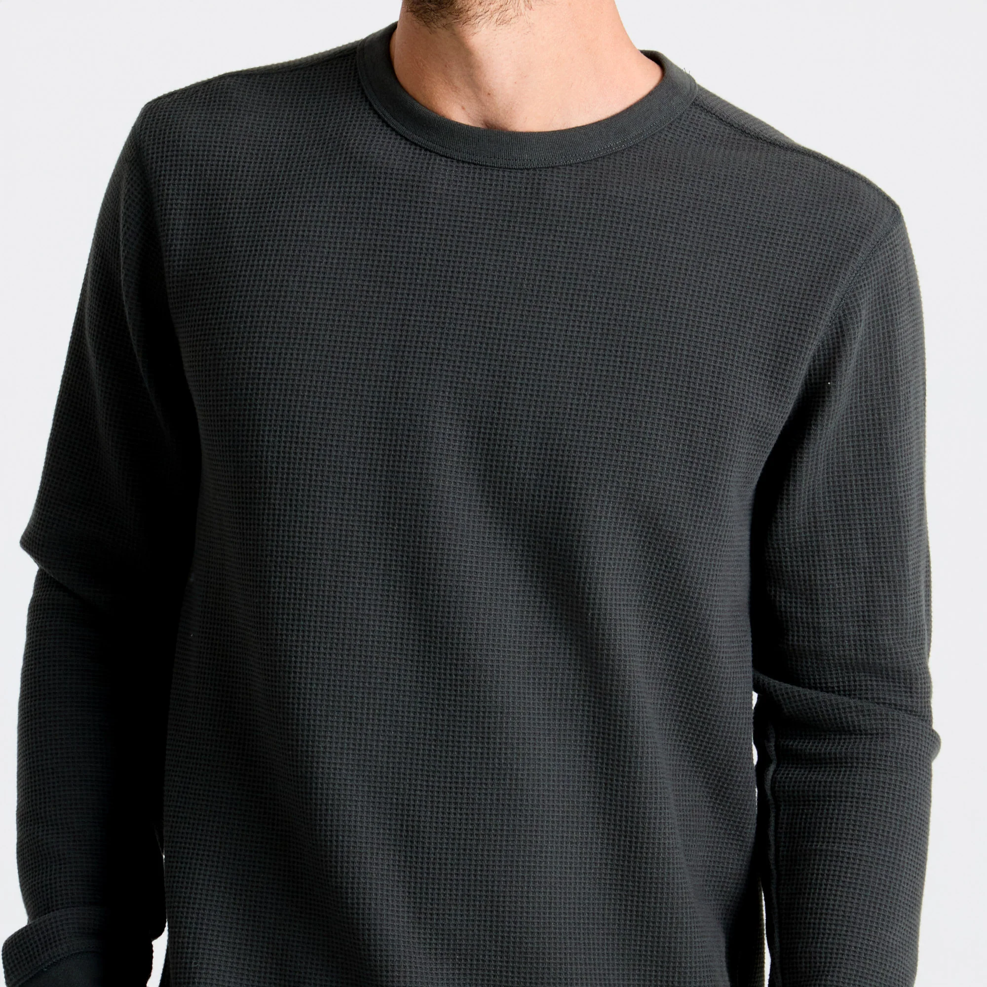 Well Worn Thermal Long Sleeve Tee - Onyx - Image 4