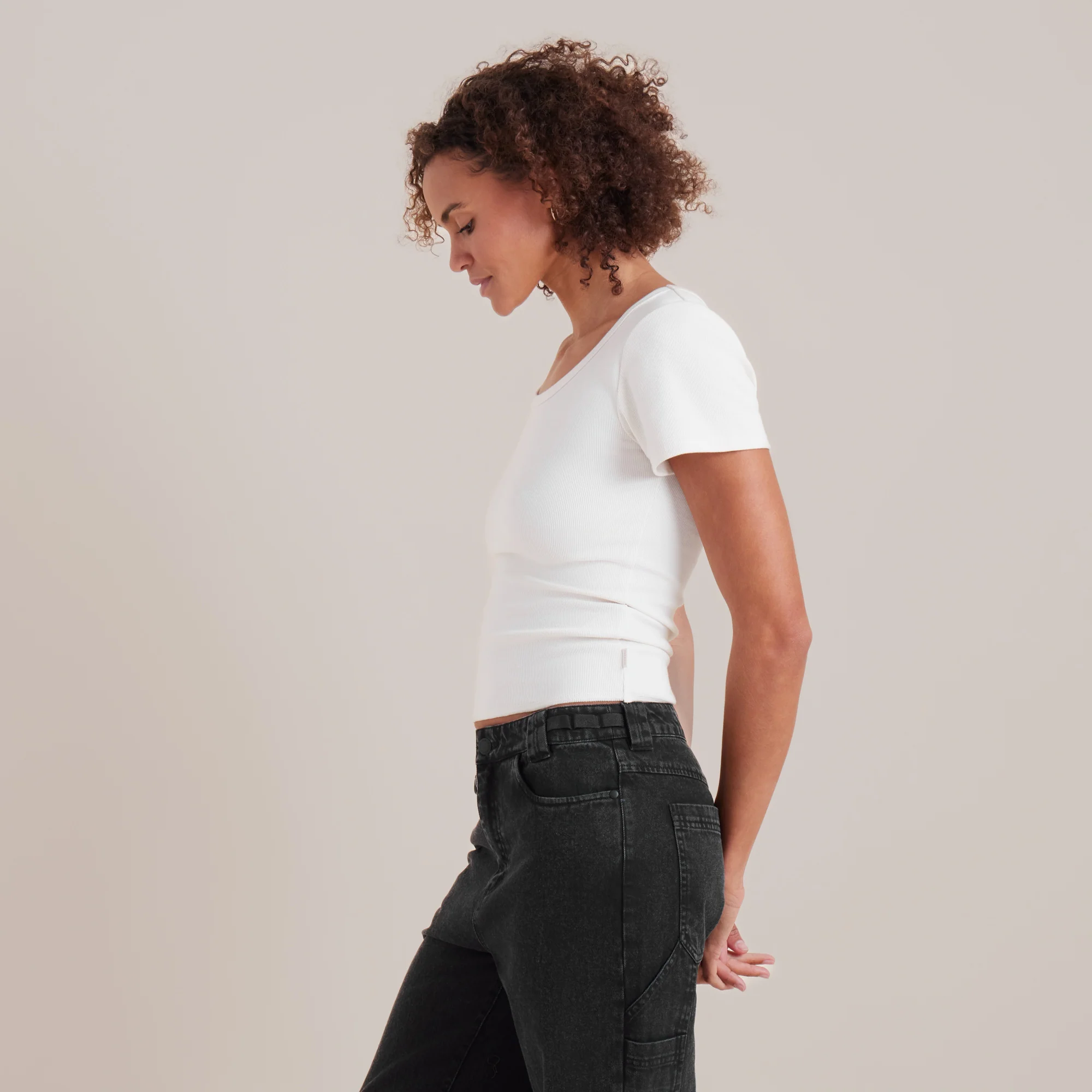 Wind Worn Short Sleeve Tee - Off White - Image 13