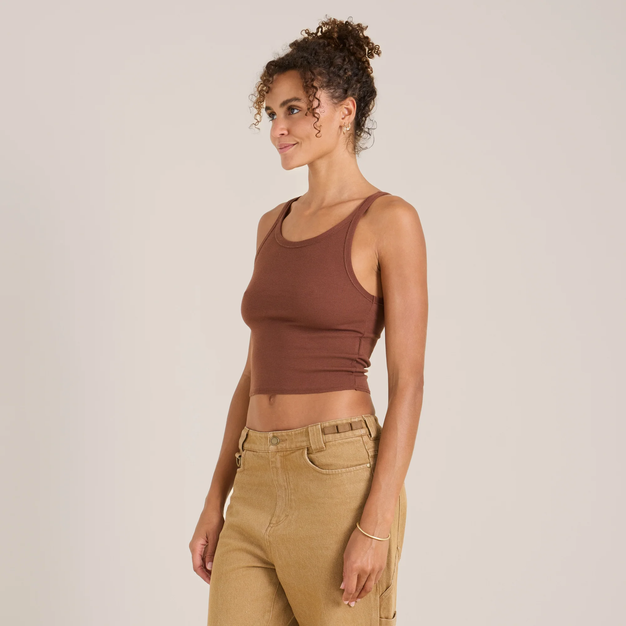 Wind Worn Tank Top - Sepia - Image 2
